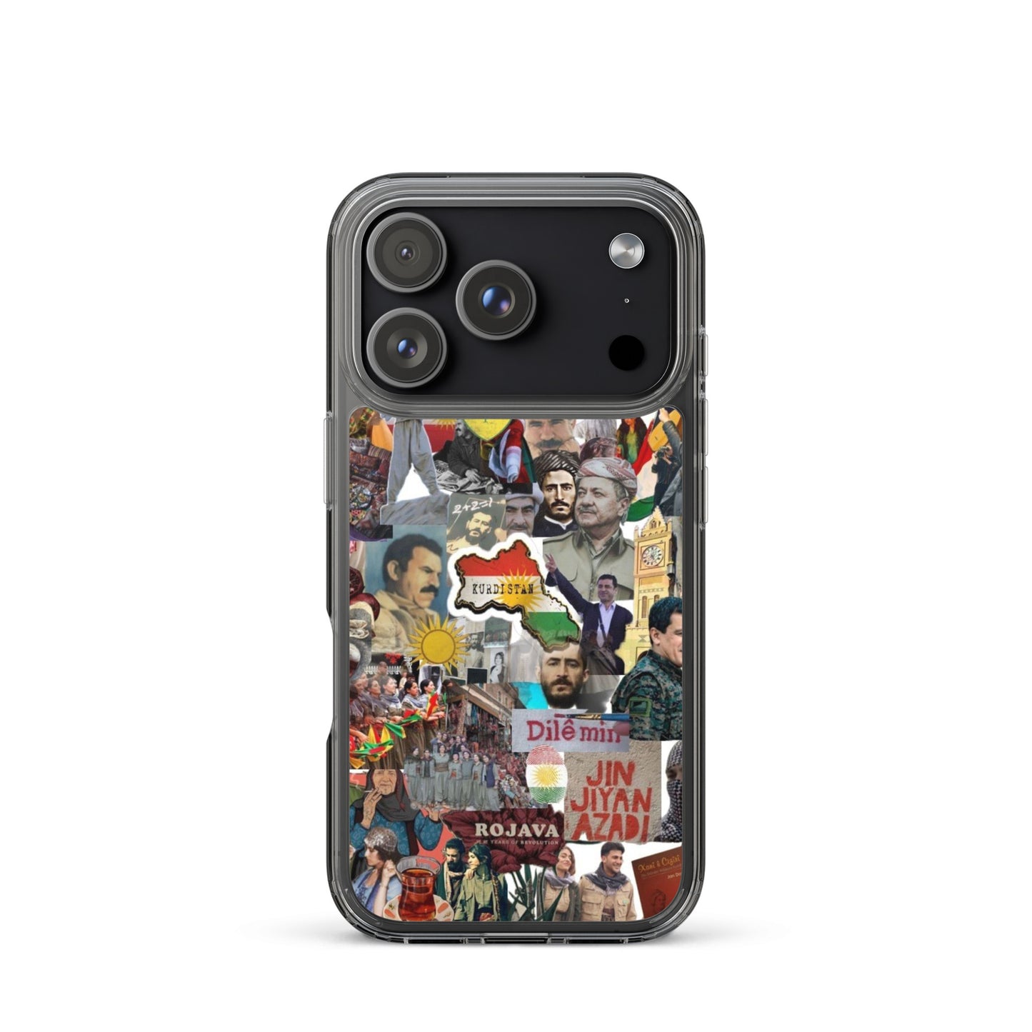 Kurdistan Story Clear iPhone Case | Kurdish 2+2=1 Phone Case - Kurdish Identity Phone Case | MarsoniPrint