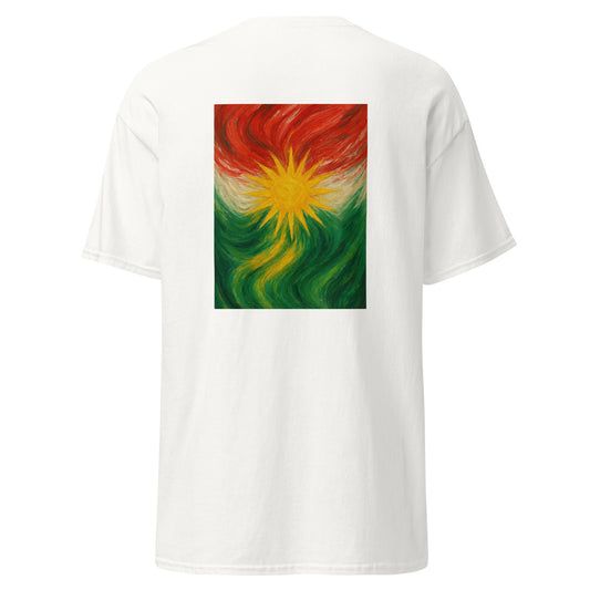 Kurdistan Flag T-Shirt | Special Design Back Side | Kurdish Tee - Kurdish Identity T-Shirt | MarsoniPrint