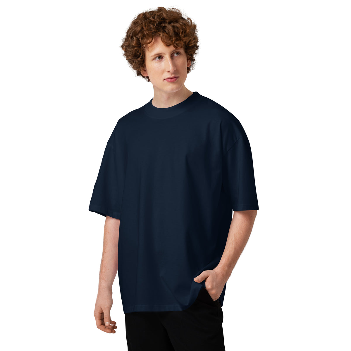 No Friends But the Mountains Oversized T-Shirt | Organic Cotton – Folded Flat Lay