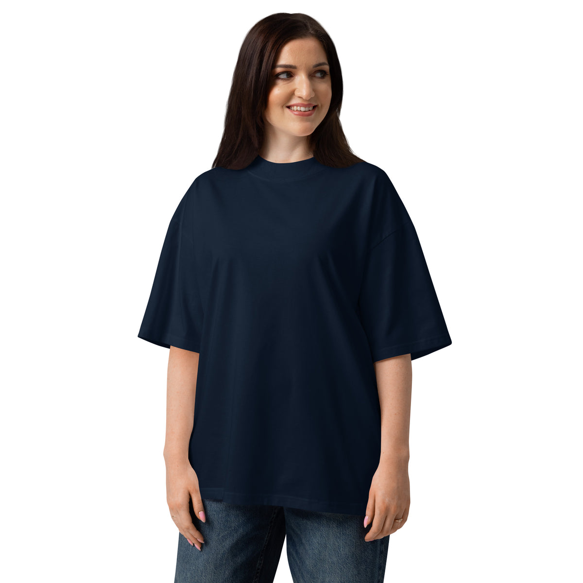 No Friends But the Mountains Oversized T-Shirt | Organic Cotton – Front Print (2)