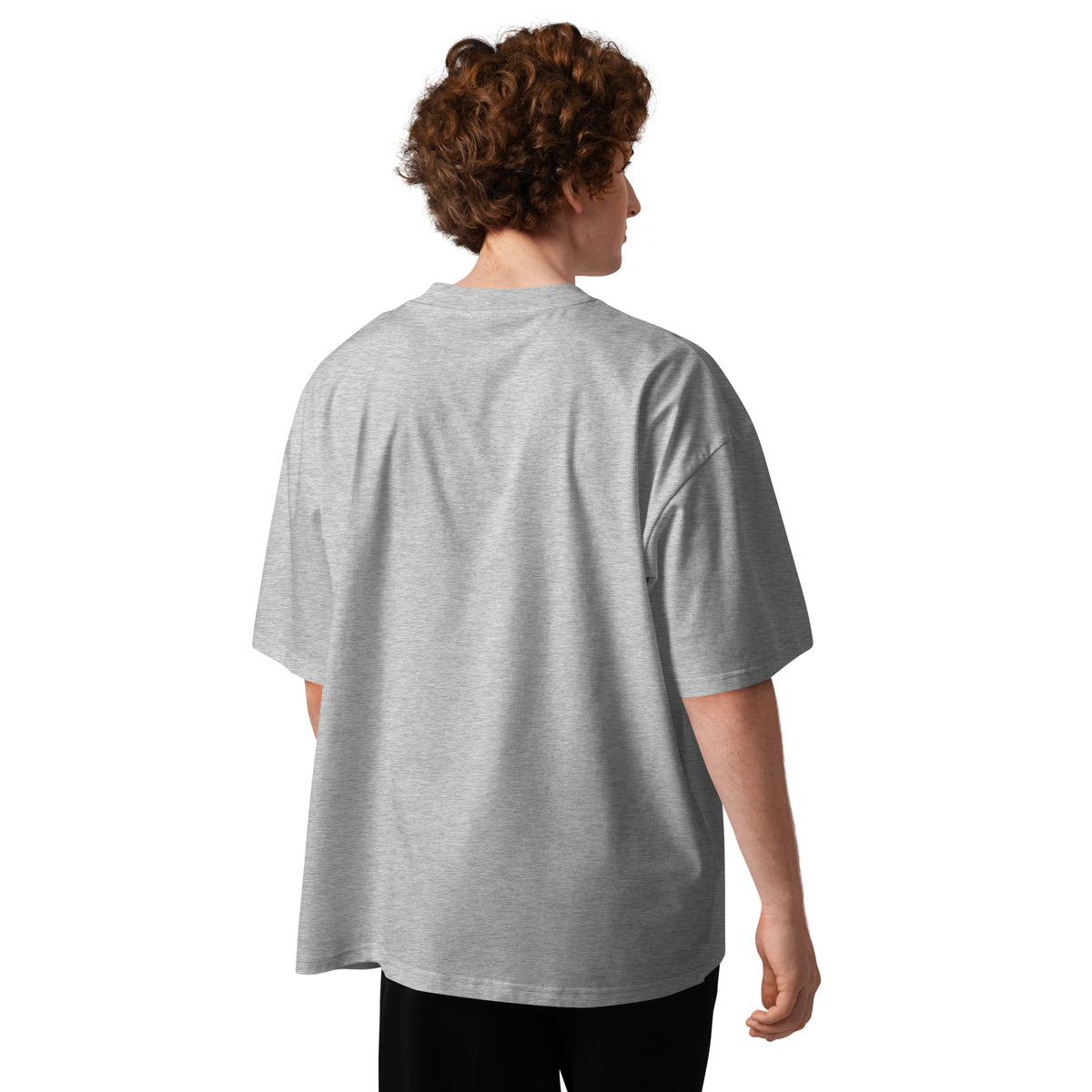 T-shirt Oversize con Stampa Mappa e Bandiera del Kurdistan | Cotone Biologico – Primo piano della stampa
