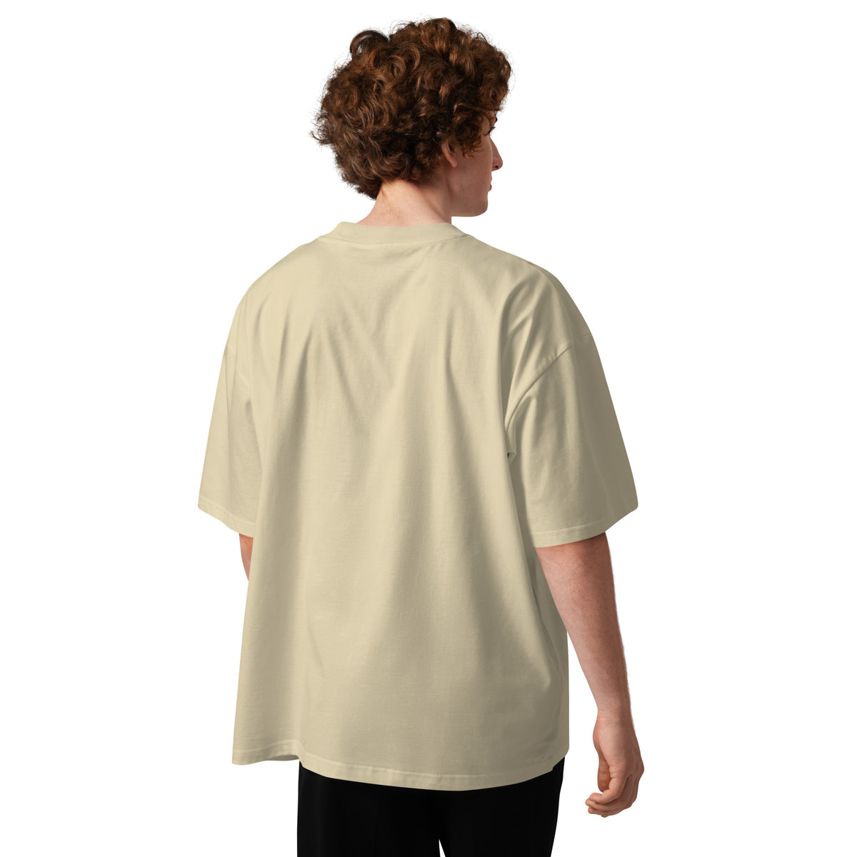T-shirt Oversize con Stampa Mappa e Bandiera del Kurdistan | Cotone Biologico – Texture in cotone premium