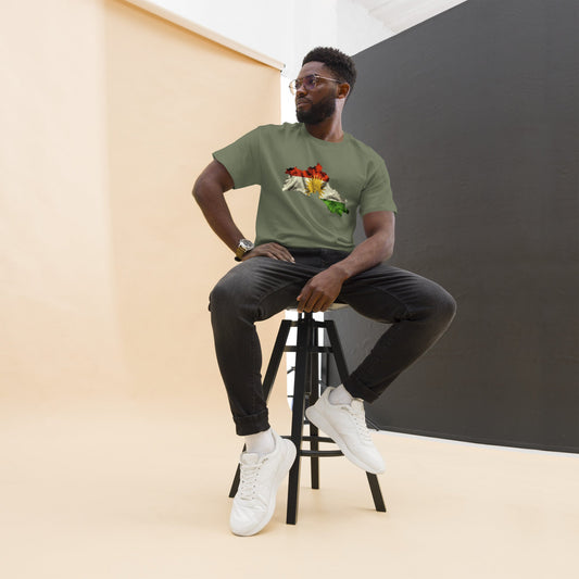Kurdish t-shirt with Kurdistan map and flag design