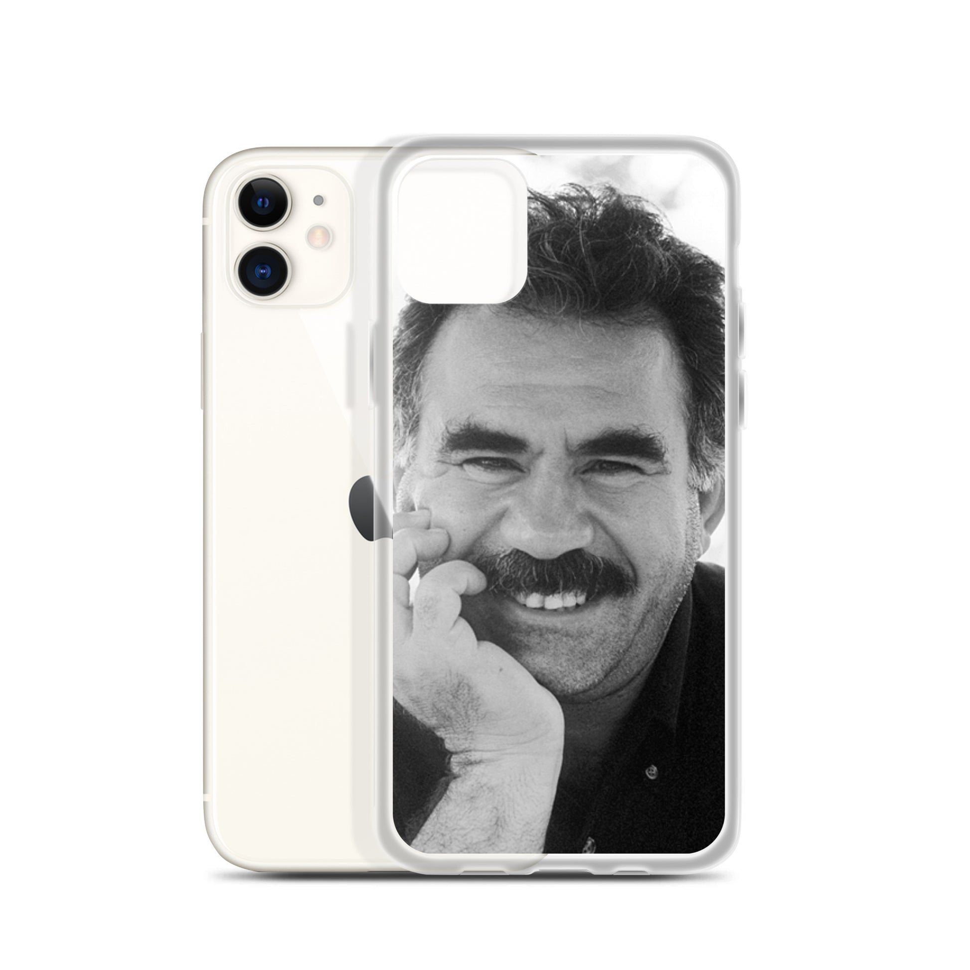 Brez Abdullah Ocalan Clear iPhone Case | Kurdish Phone Case - Kurdish Identity Phone Case | MarsoniPrint