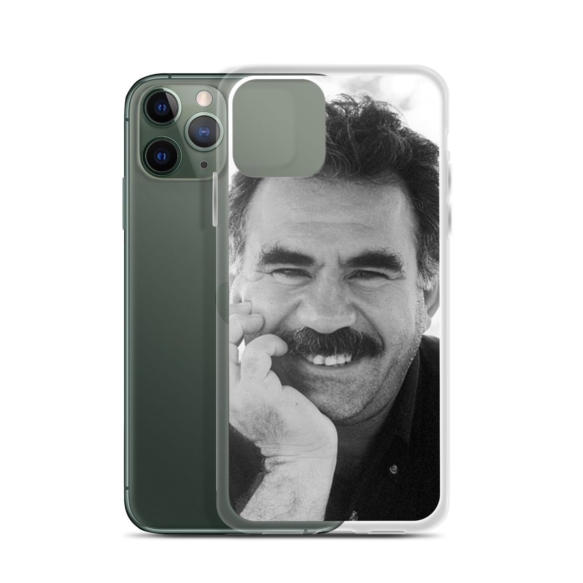 Brez Abdullah Ocalan Clear iPhone Case | Kurdish Phone Case - Kurdish Identity Phone Case | MarsoniPrint