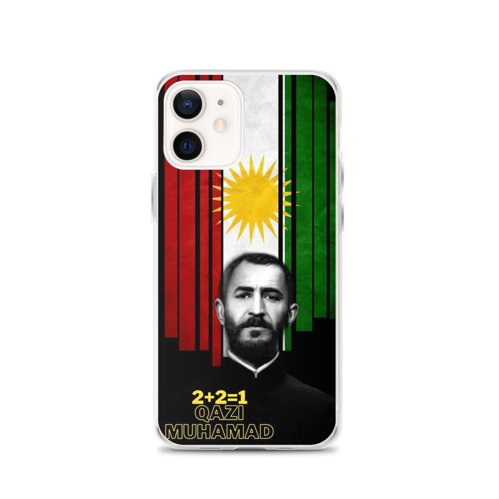 Qazi Muhamad Clear iPhone Case | Kurdish Leader Phone Case - Kurdish Identity Phone Case | MarsoniPrint