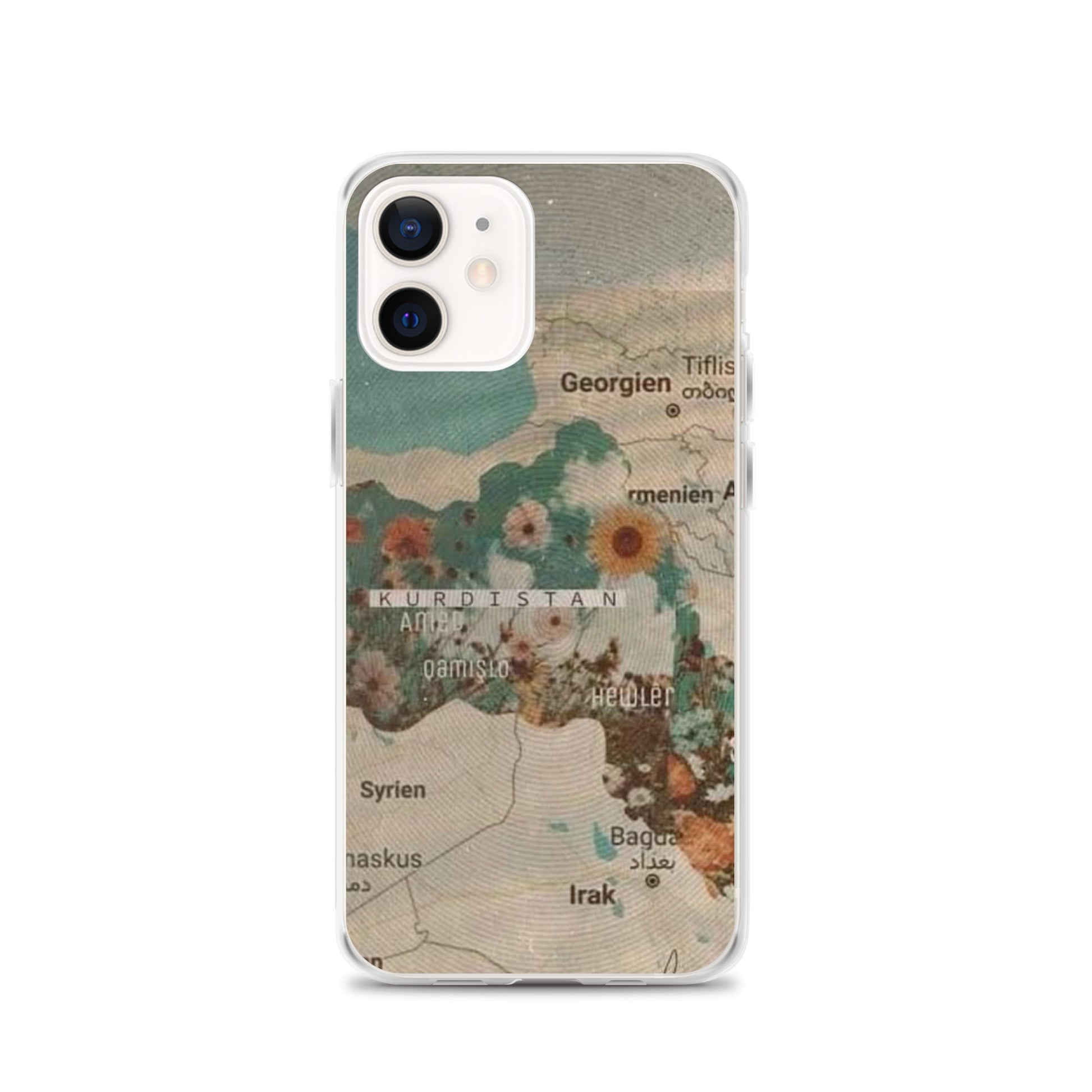 Kurdistan Map Clear iPhone Case | Kurdish Identity Phone Case - Kurdish Identity Phone Case | MarsoniPrint