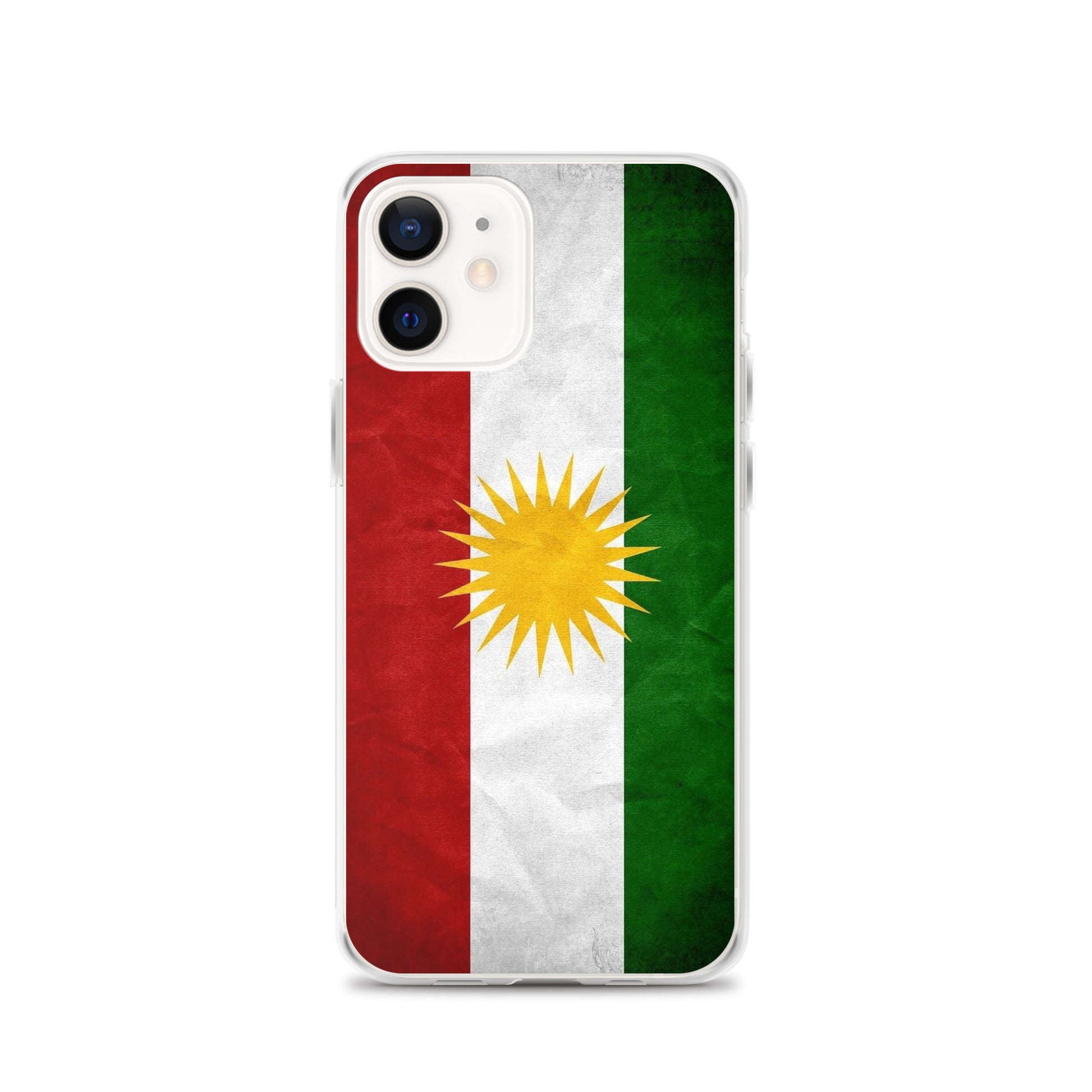 Kurdistan Flag Clear iPhone Case | Kurdish Pride Phone Case - Kurdish Identity Phone Case | MarsoniPrint