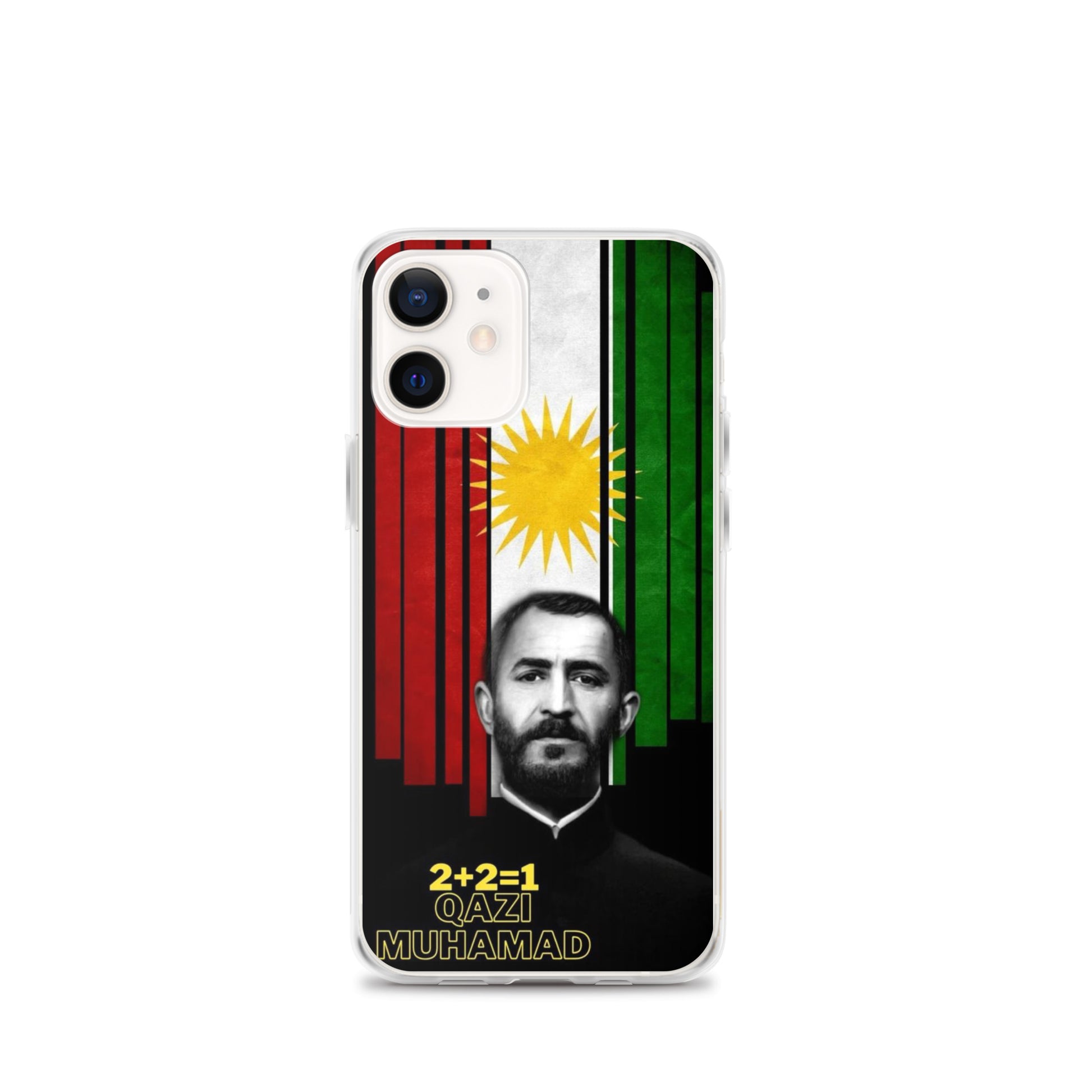 Qazi Muhamad Clear iPhone Case | Kurdish Leader Phone Case - Kurdish Identity Phone Case | MarsoniPrint
