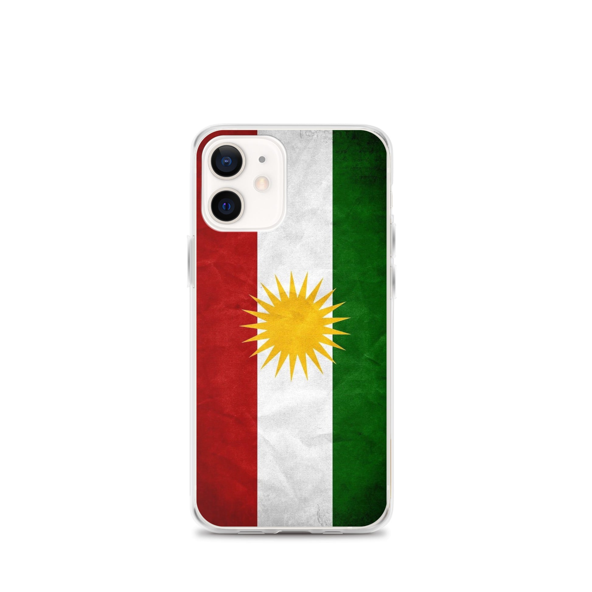 Kurdistan Flag Clear iPhone Case | Kurdish Pride Phone Case - Kurdish Identity Phone Case | MarsoniPrint