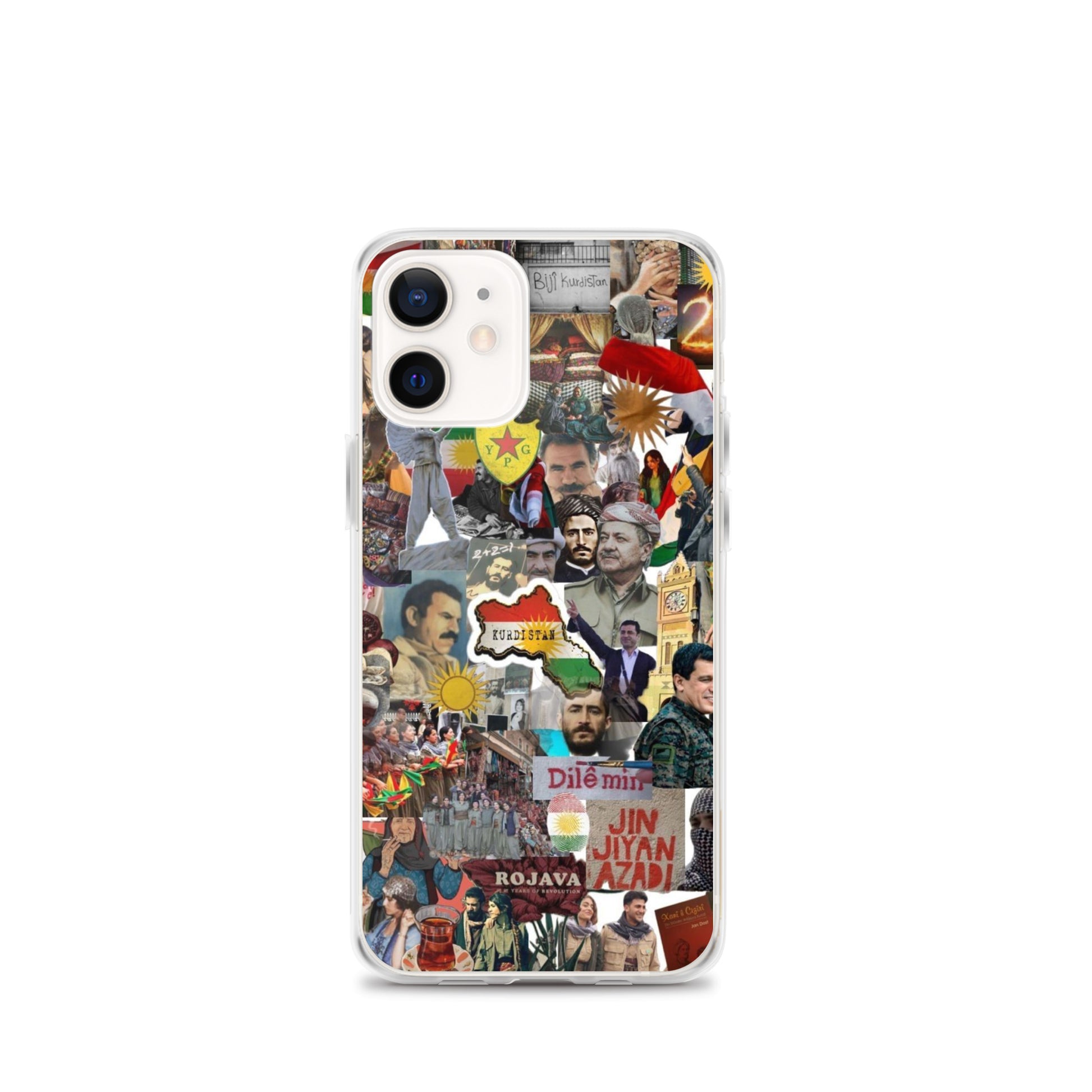 Kurdistan Story Clear iPhone Case | Kurdish 2+2=1 Phone Case - Kurdish Identity Phone Case | MarsoniPrint
