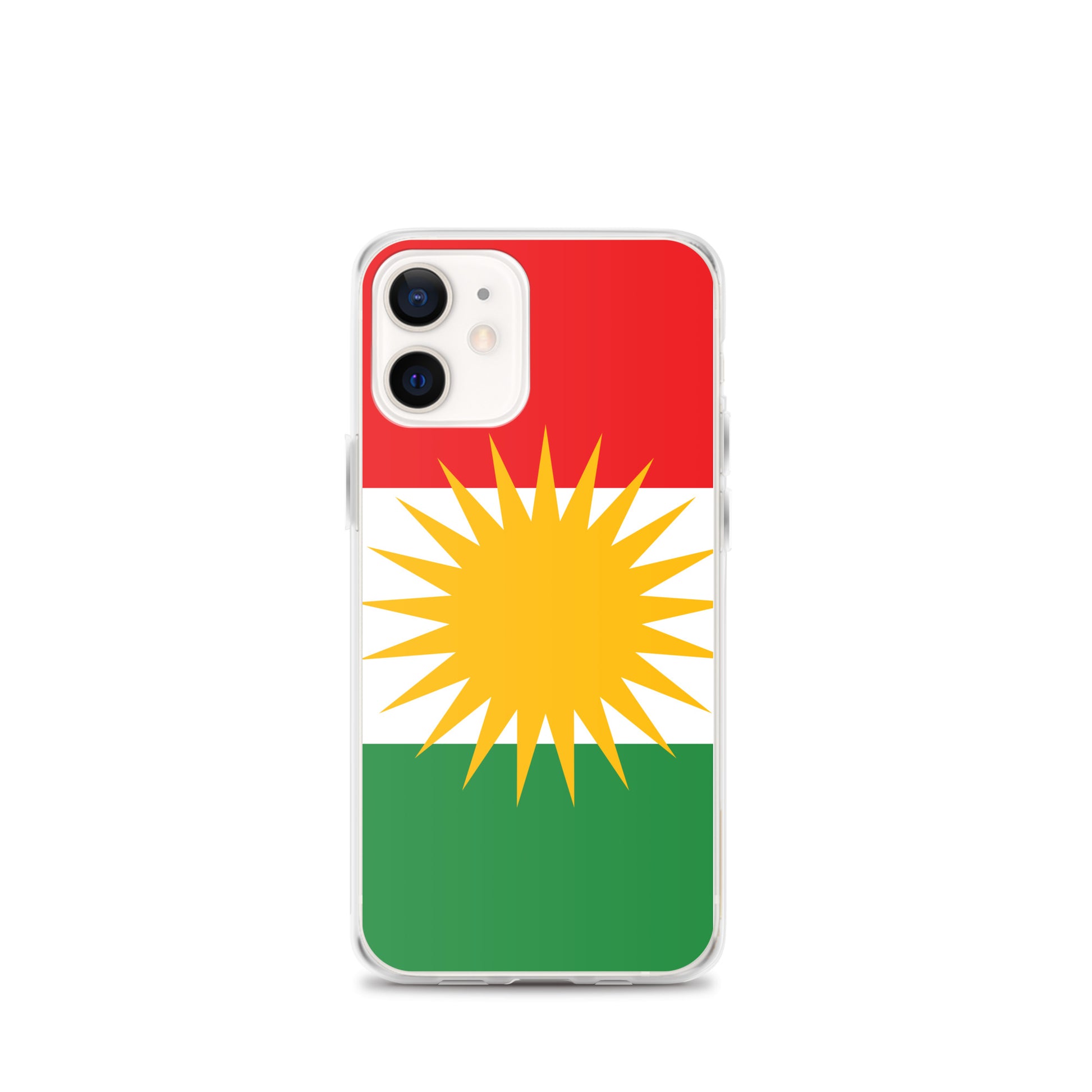 Kurdistan Flag Clear iPhone Case | Kurdish Pride Phone Case - Kurdish Identity Phone Case | MarsoniPrint