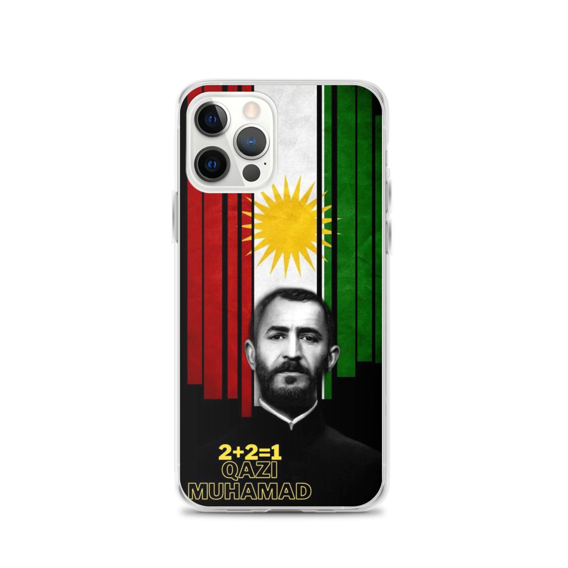 Qazi Muhamad Clear iPhone Case | Kurdish Leader Phone Case - Kurdish Identity Phone Case | MarsoniPrint