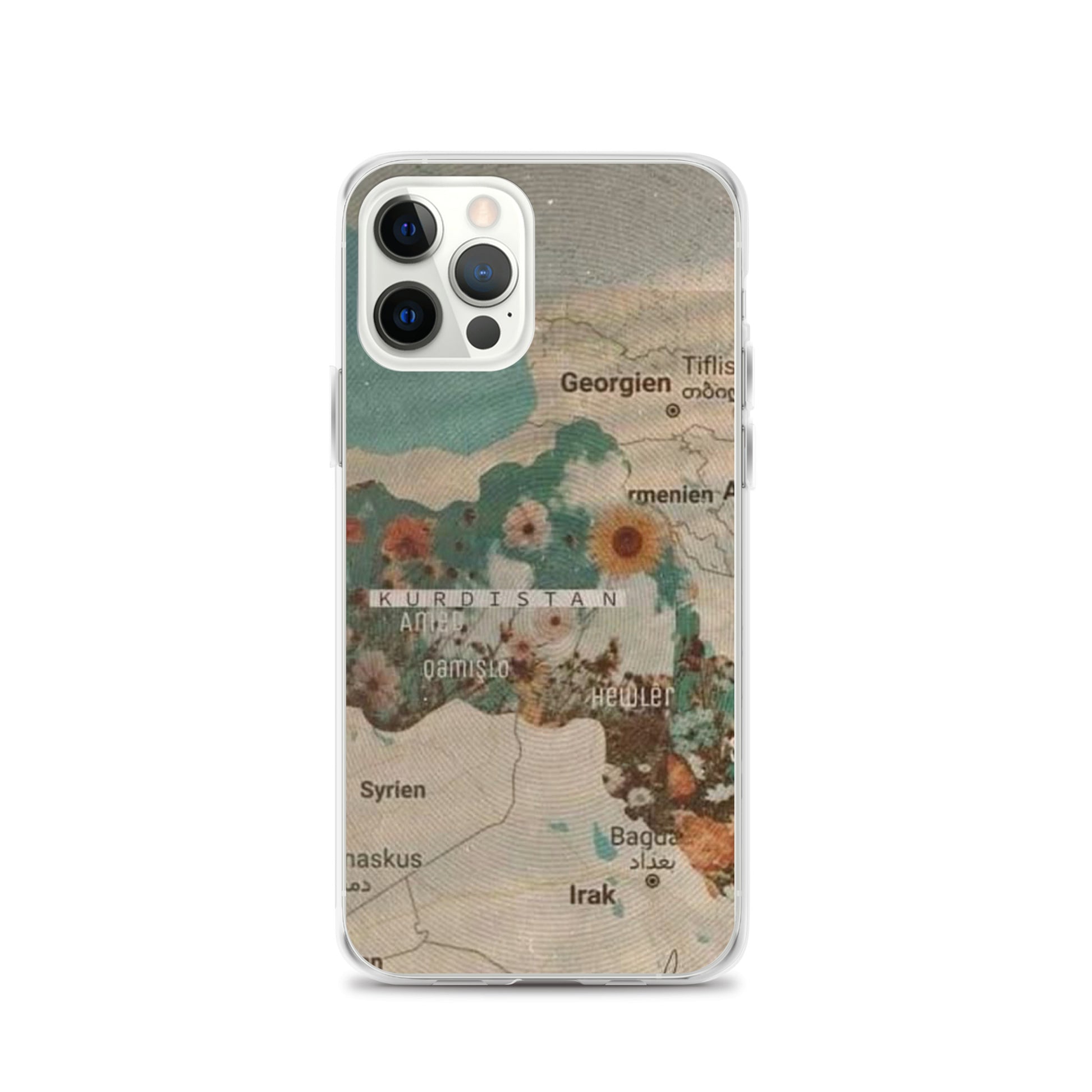 Kurdistan Map Clear iPhone Case | Kurdish Identity Phone Case - Kurdish Identity Phone Case | MarsoniPrint