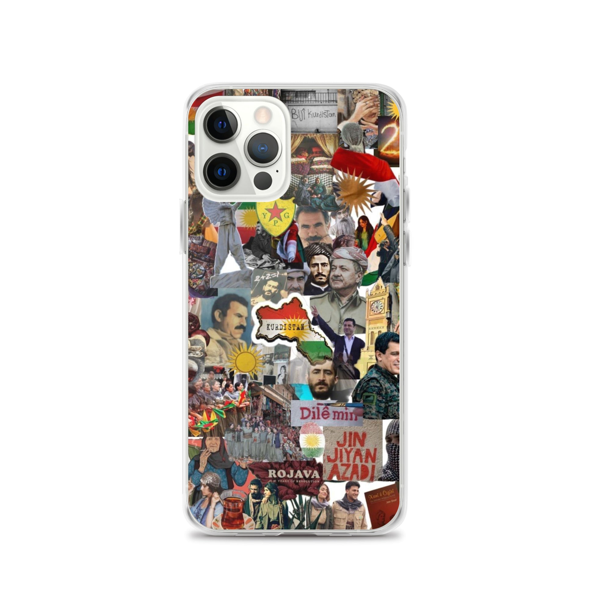 Kurdistan Story Clear iPhone Case | Kurdish 2+2=1 Phone Case - Kurdish Identity Phone Case | MarsoniPrint