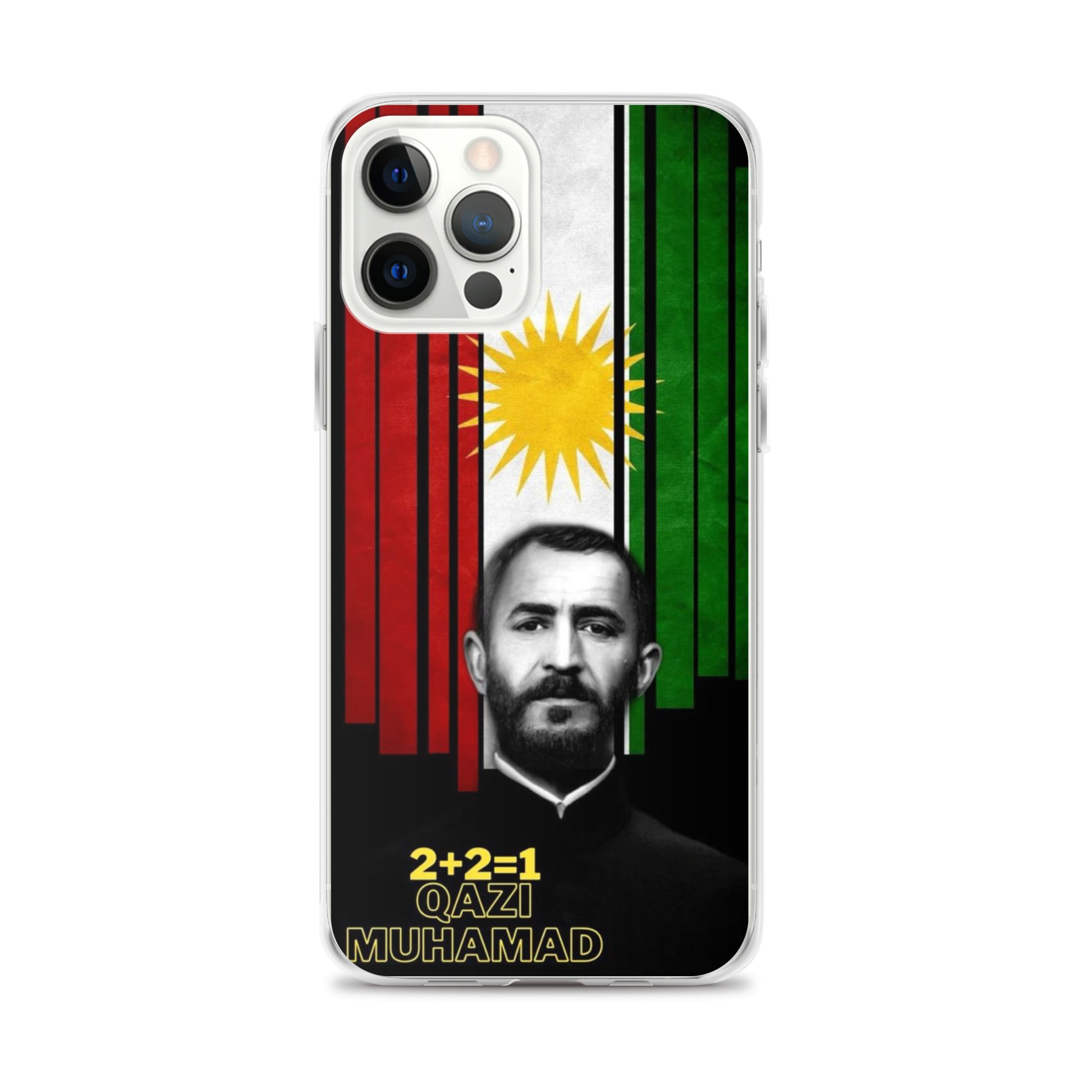 Qazi Muhamad Clear iPhone Case | Kurdish Leader Phone Case - Kurdish Identity Phone Case | MarsoniPrint