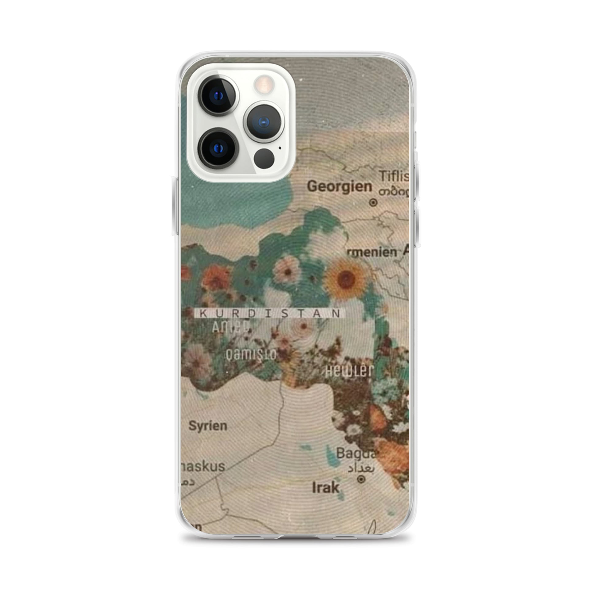 Kurdistan Map Clear iPhone Case | Kurdish Identity Phone Case - Kurdish Identity Phone Case | MarsoniPrint
