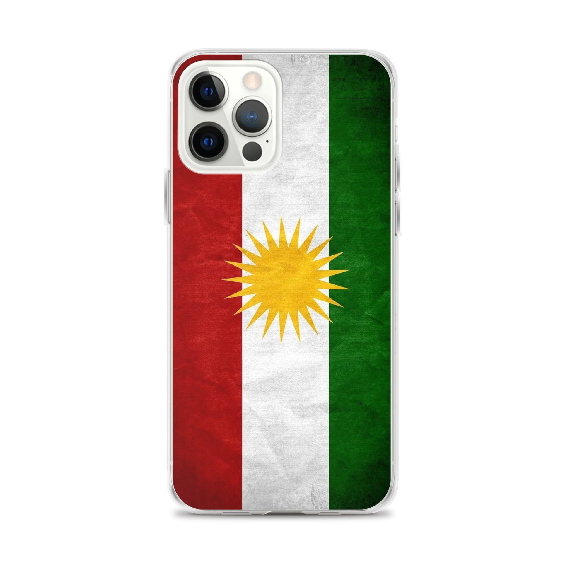 Kurdistan Flag Clear iPhone Case | Kurdish Pride Phone Case - Kurdish Identity Phone Case | MarsoniPrint