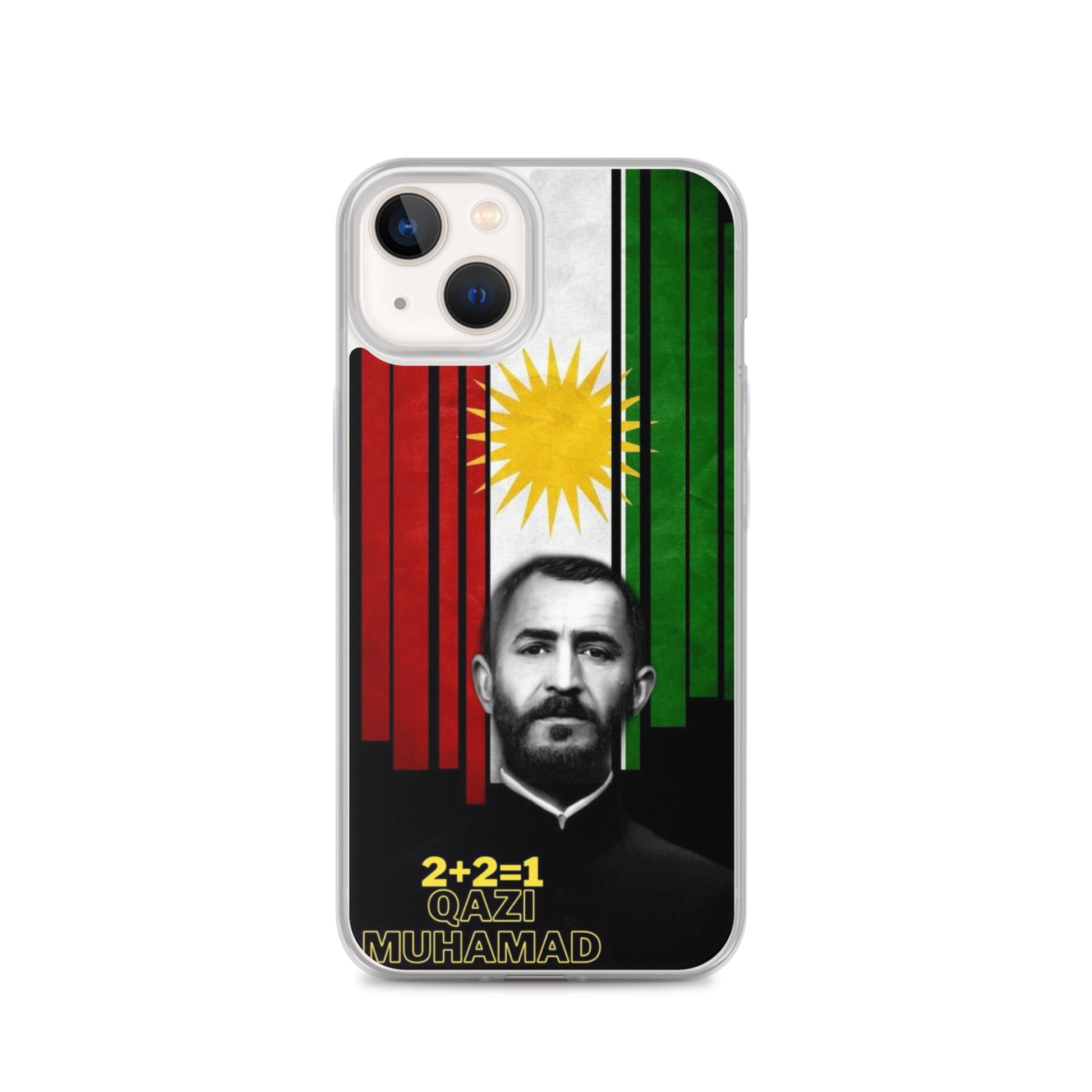 Qazi Muhamad Clear iPhone Case | Kurdish Leader Phone Case - Kurdish Identity Phone Case | MarsoniPrint