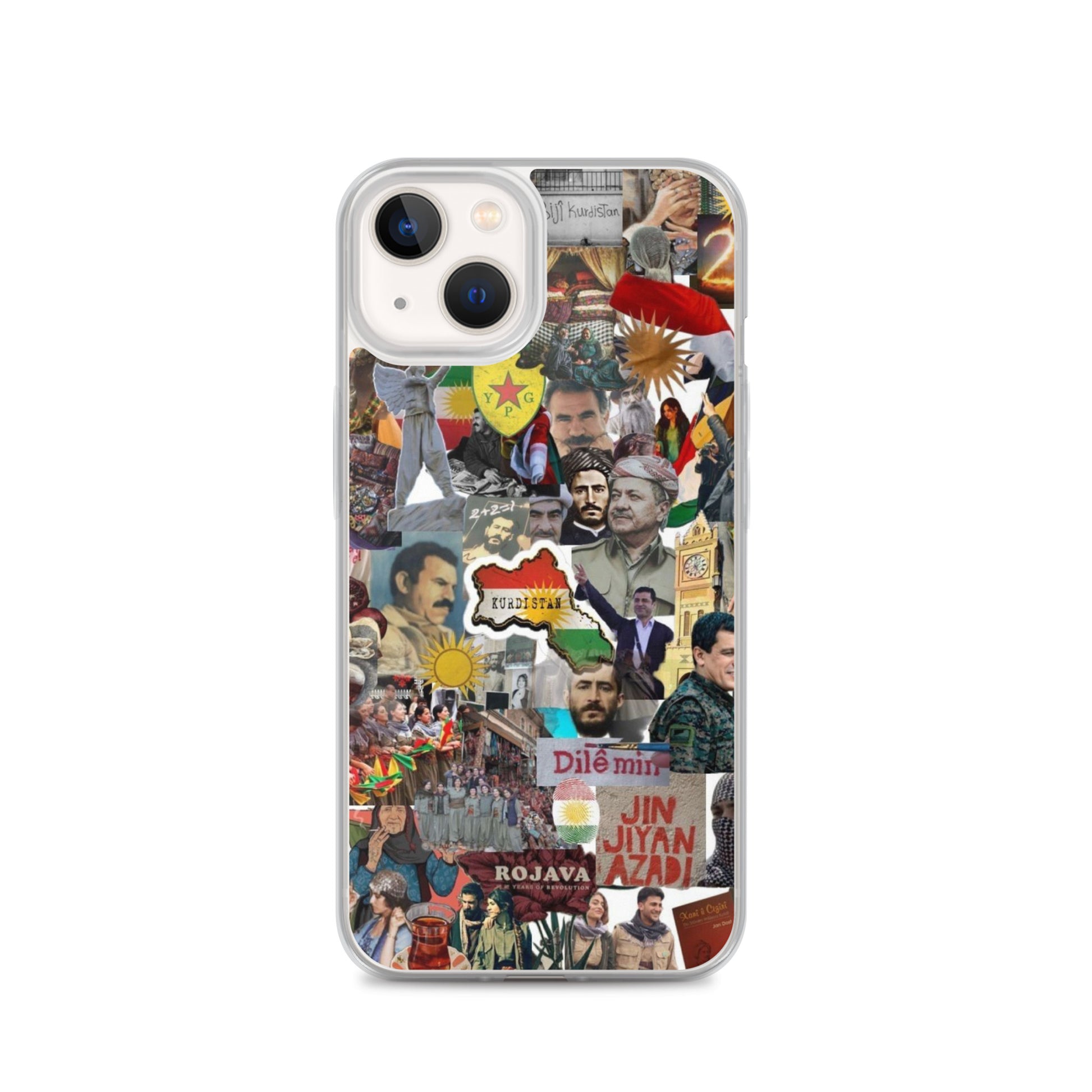 Kurdistan Story Clear iPhone Case | Kurdish 2+2=1 Phone Case - Kurdish Identity Phone Case | MarsoniPrint