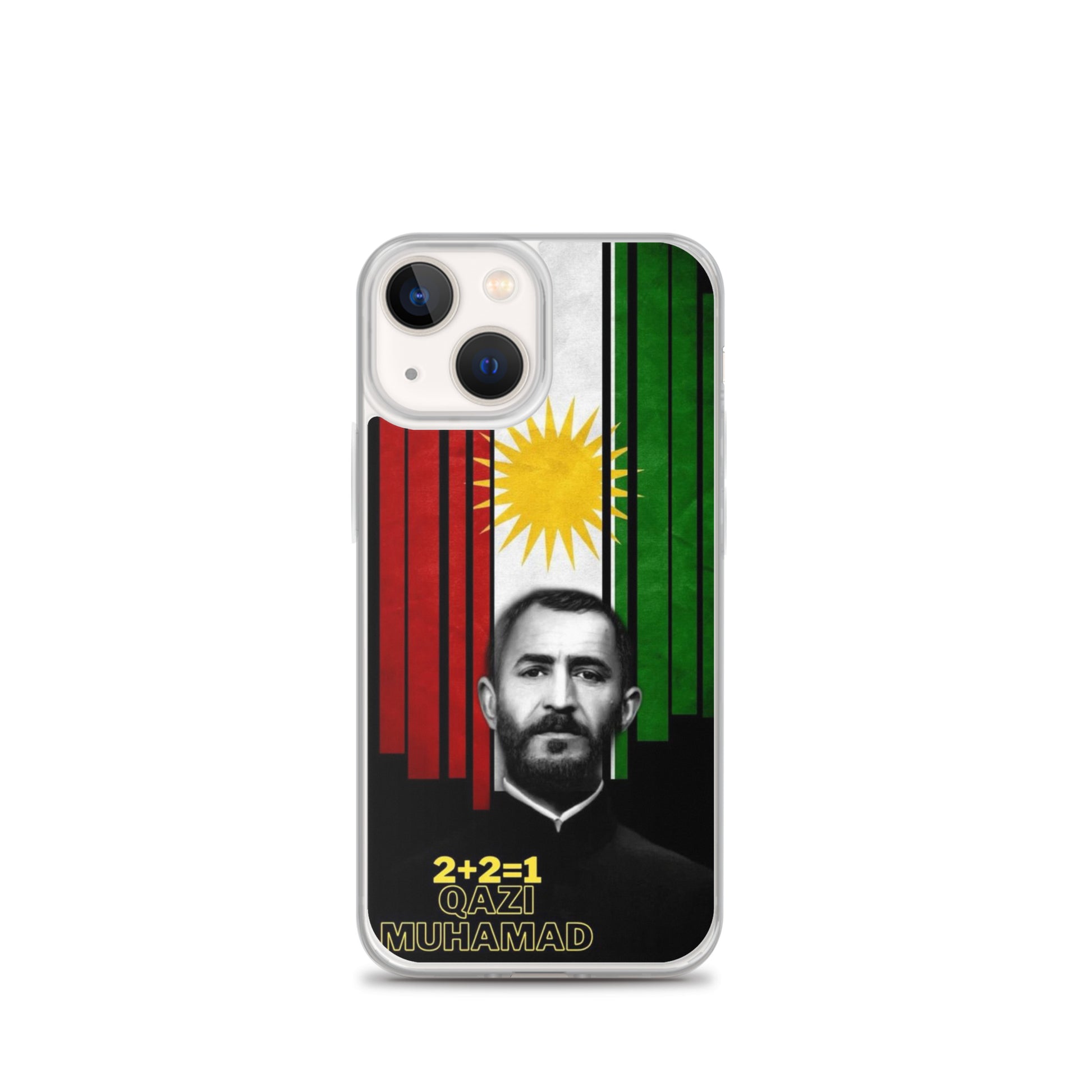 Qazi Muhamad Clear iPhone Case | Kurdish Leader Phone Case - Kurdish Identity Phone Case | MarsoniPrint