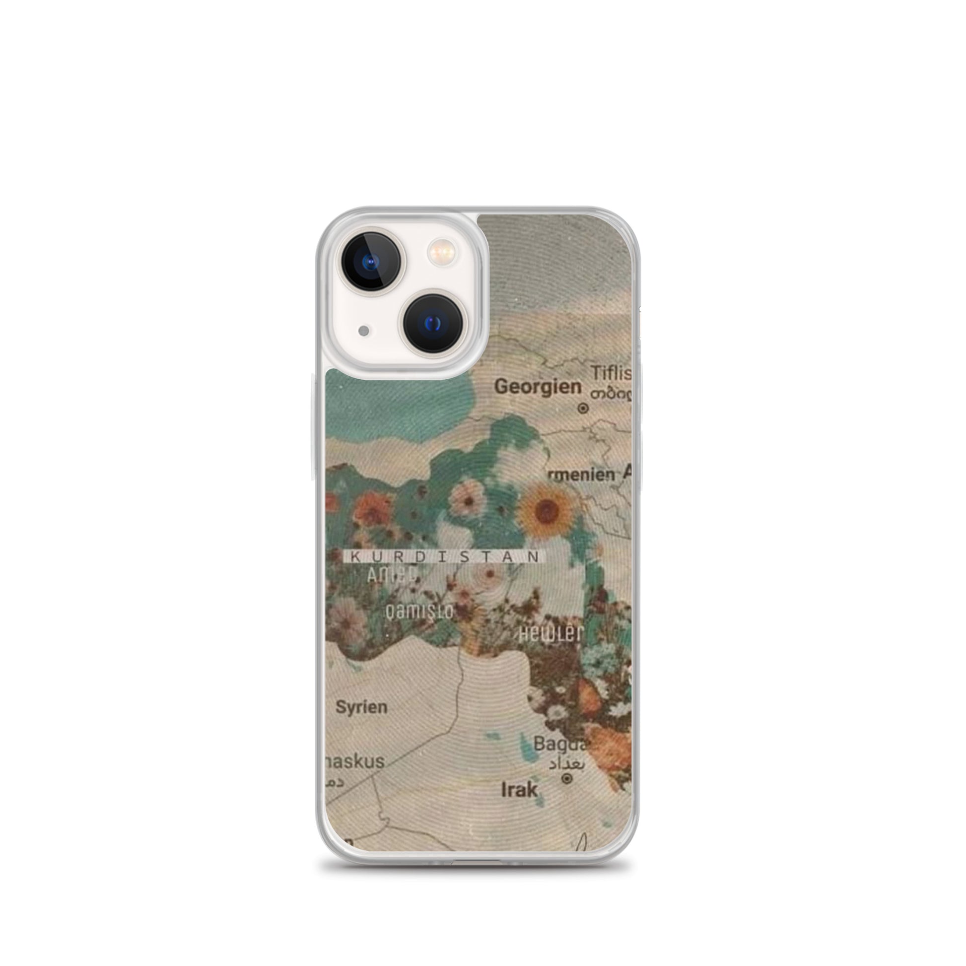 Kurdistan Map Clear iPhone Case | Kurdish Identity Phone Case - Kurdish Identity Phone Case | MarsoniPrint
