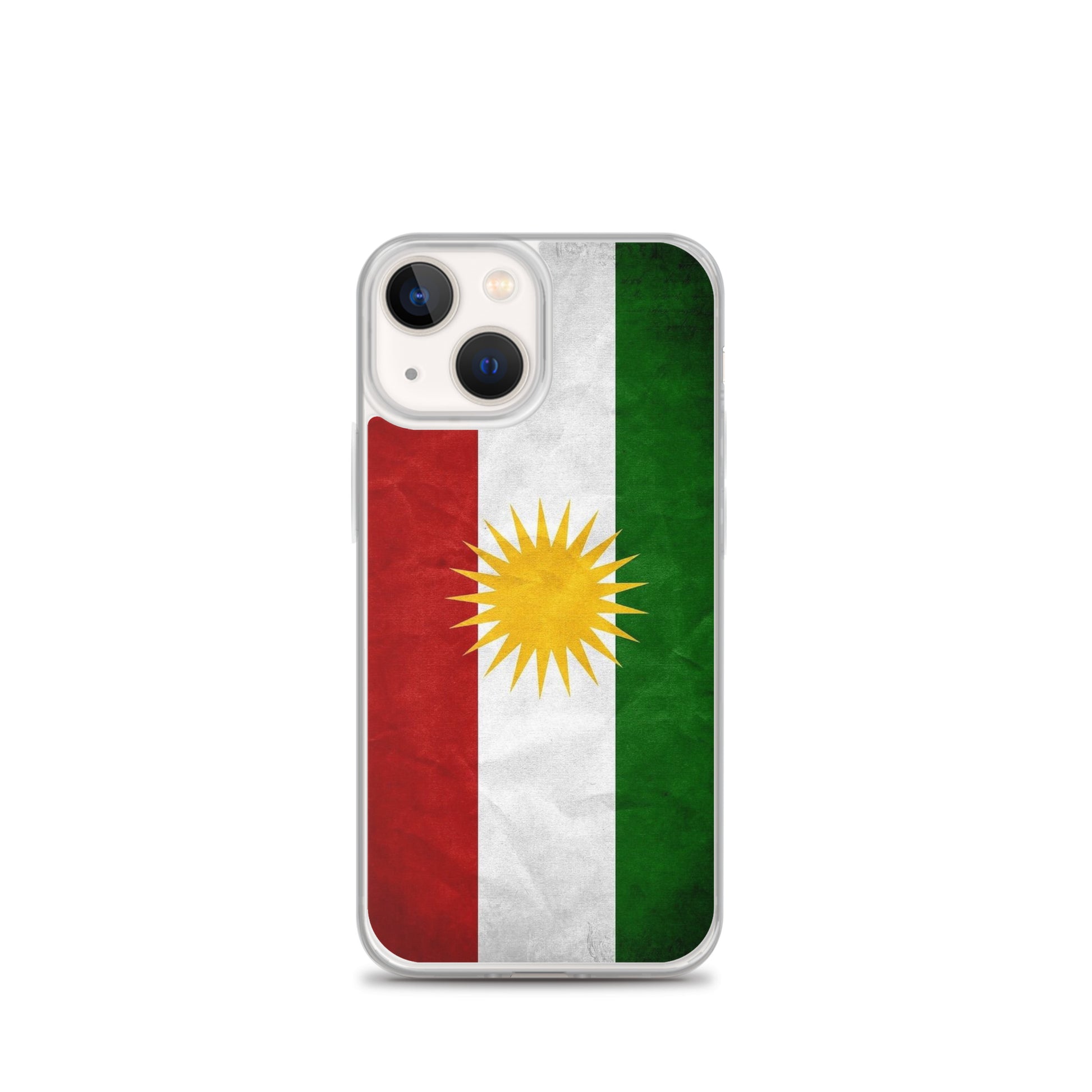 Kurdistan Flag Clear iPhone Case | Kurdish Pride Phone Case - Kurdish Identity Phone Case | MarsoniPrint