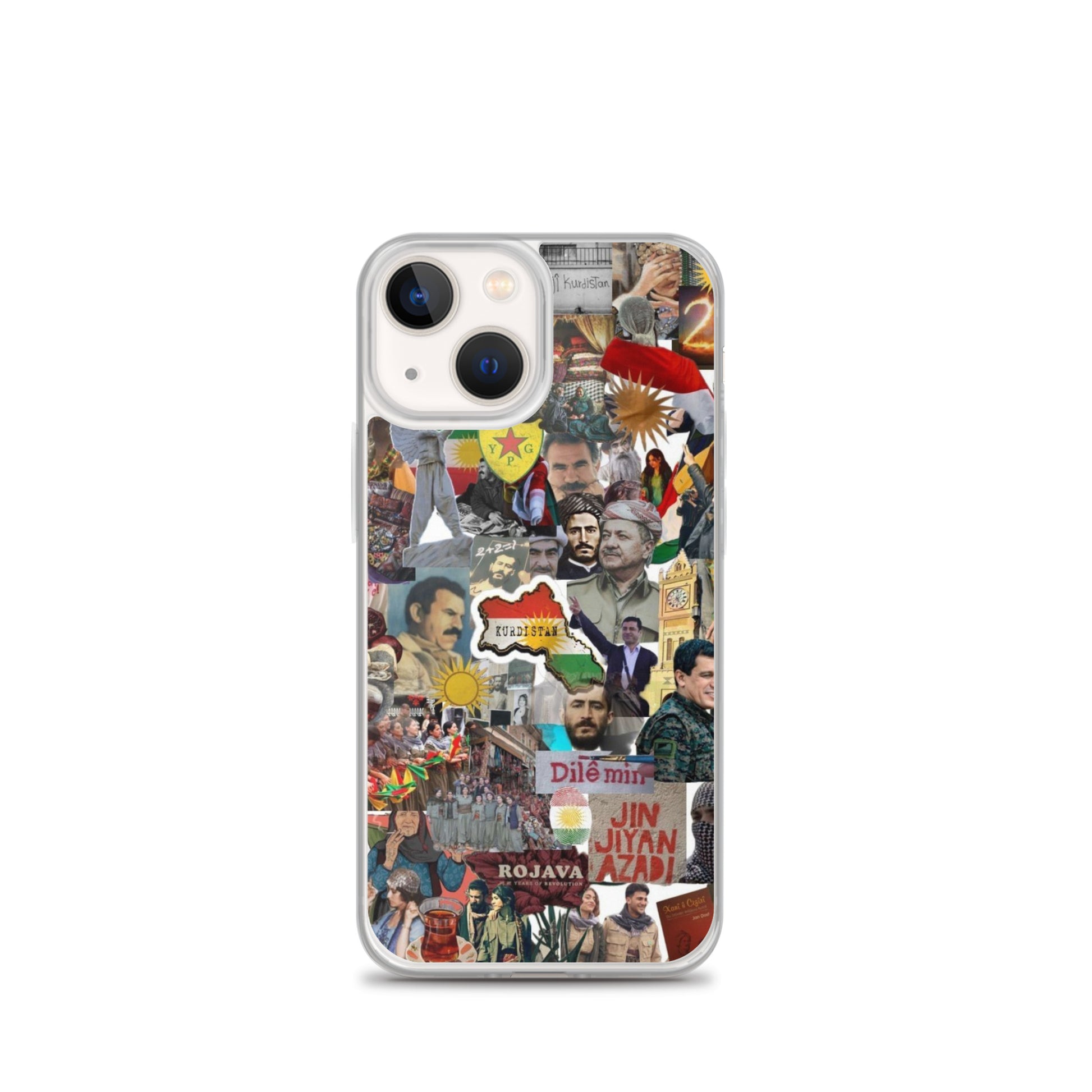 Kurdistan Story Clear iPhone Case | Kurdish 2+2=1 Phone Case - Kurdish Identity Phone Case | MarsoniPrint