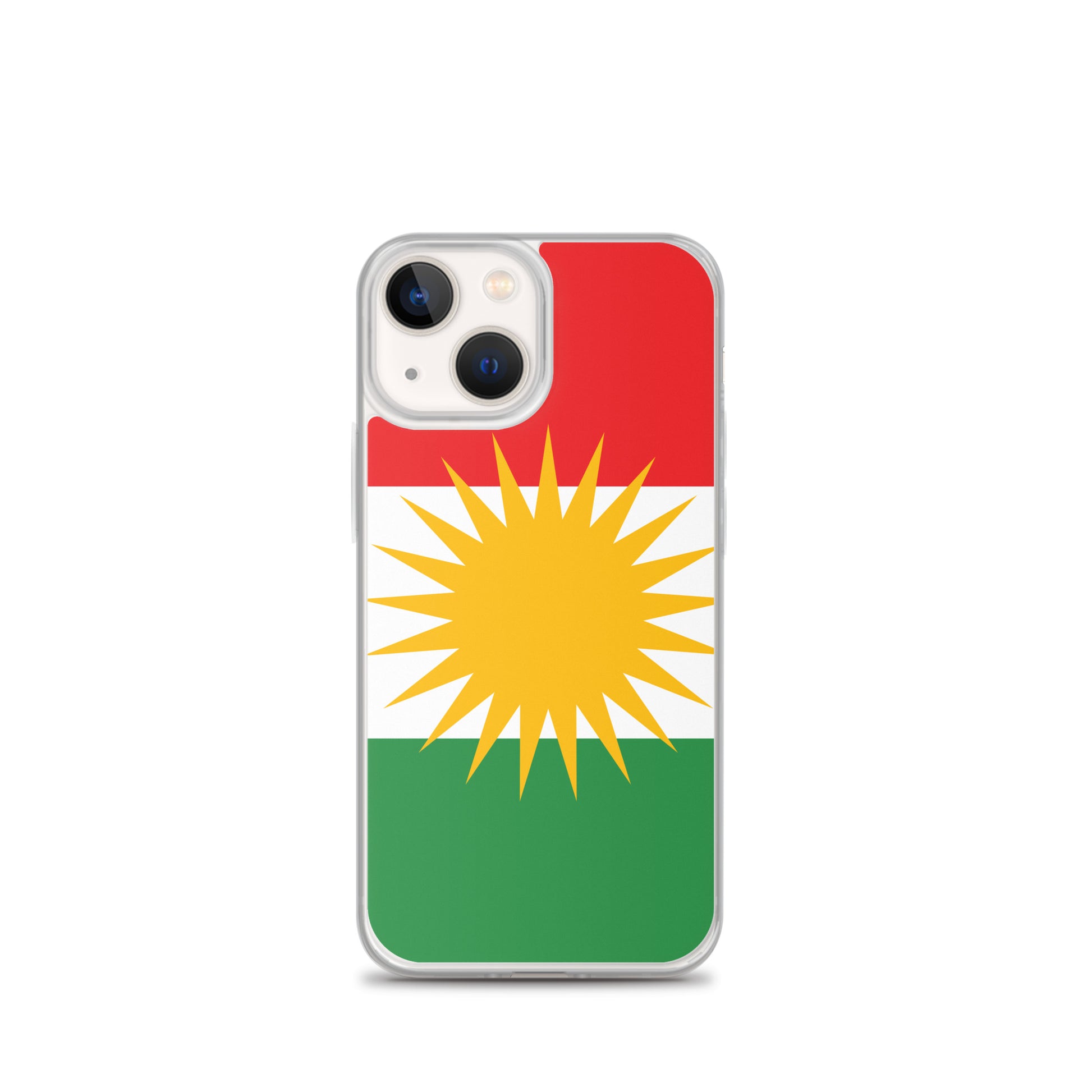 Kurdistan Flag Clear iPhone Case | Kurdish Pride Phone Case - Kurdish Identity Phone Case | MarsoniPrint