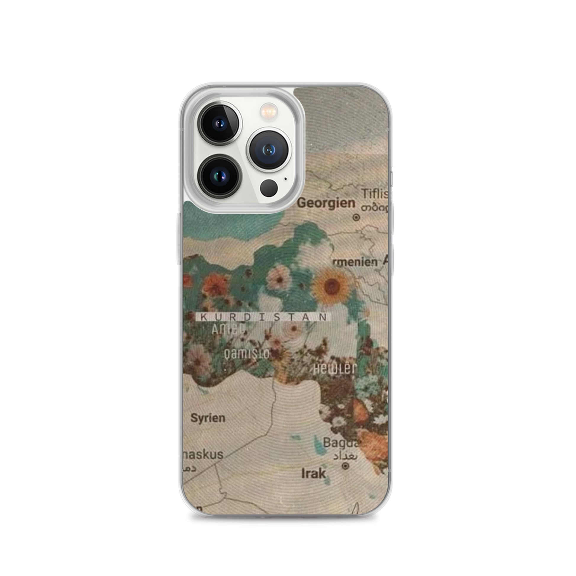 Kurdistan Map Clear iPhone Case | Kurdish Identity Phone Case - Kurdish Identity Phone Case | MarsoniPrint