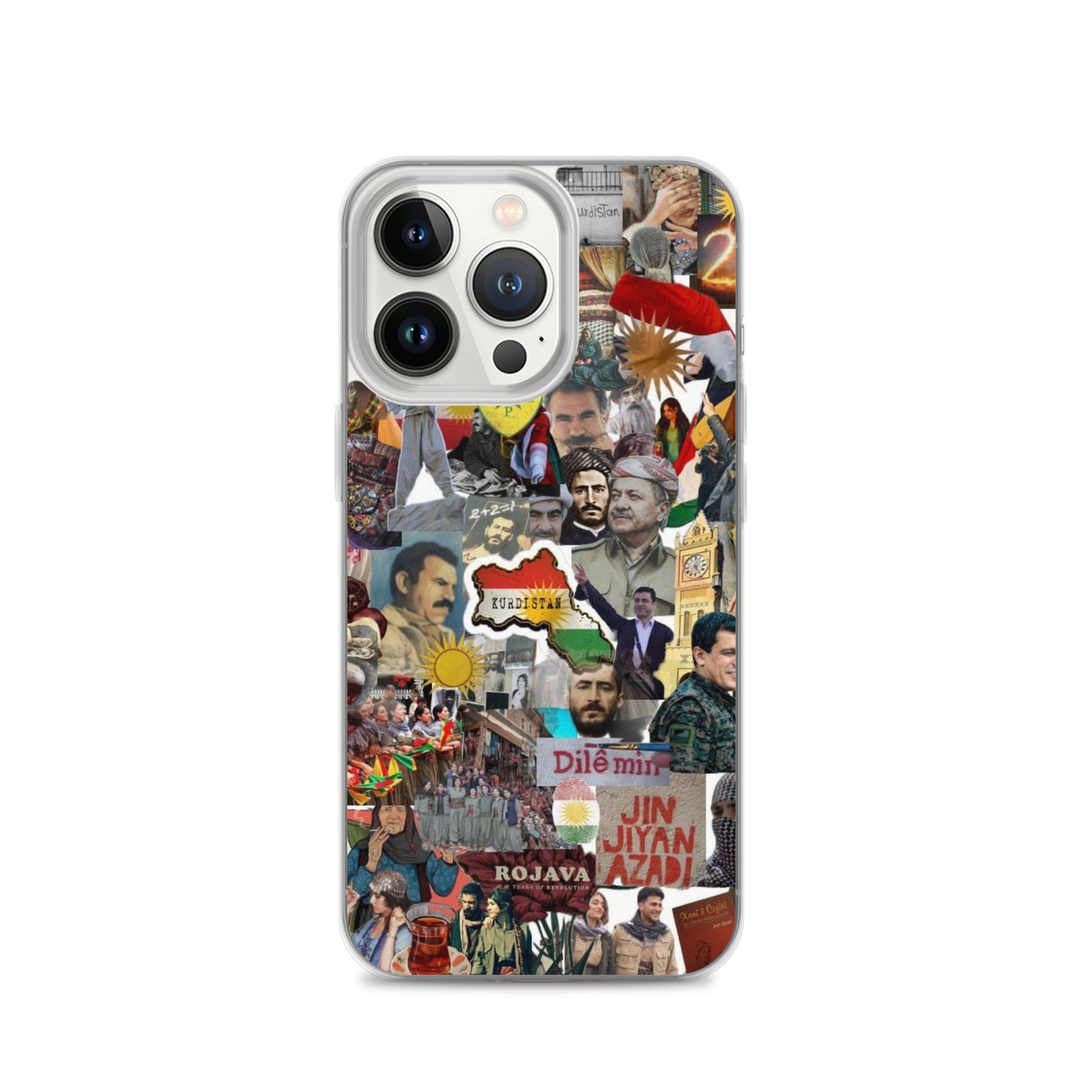 Kurdistan Story Clear iPhone Case | Kurdish 2+2=1 Phone Case - Kurdish Identity Phone Case | MarsoniPrint