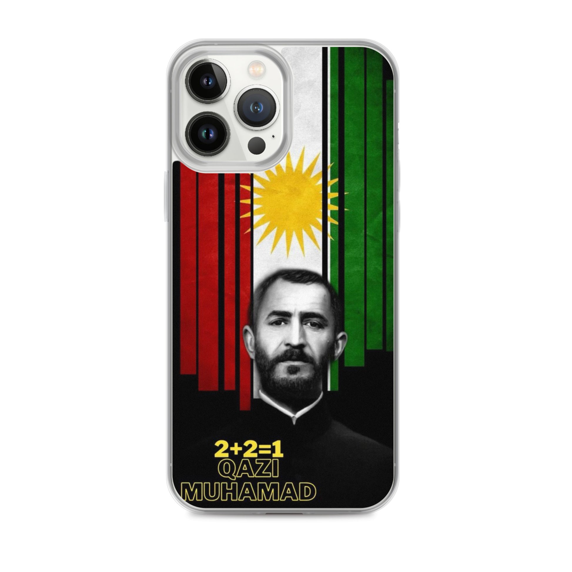 Qazi Muhamad Clear iPhone Case | Kurdish Leader Phone Case - Kurdish Identity Phone Case | MarsoniPrint