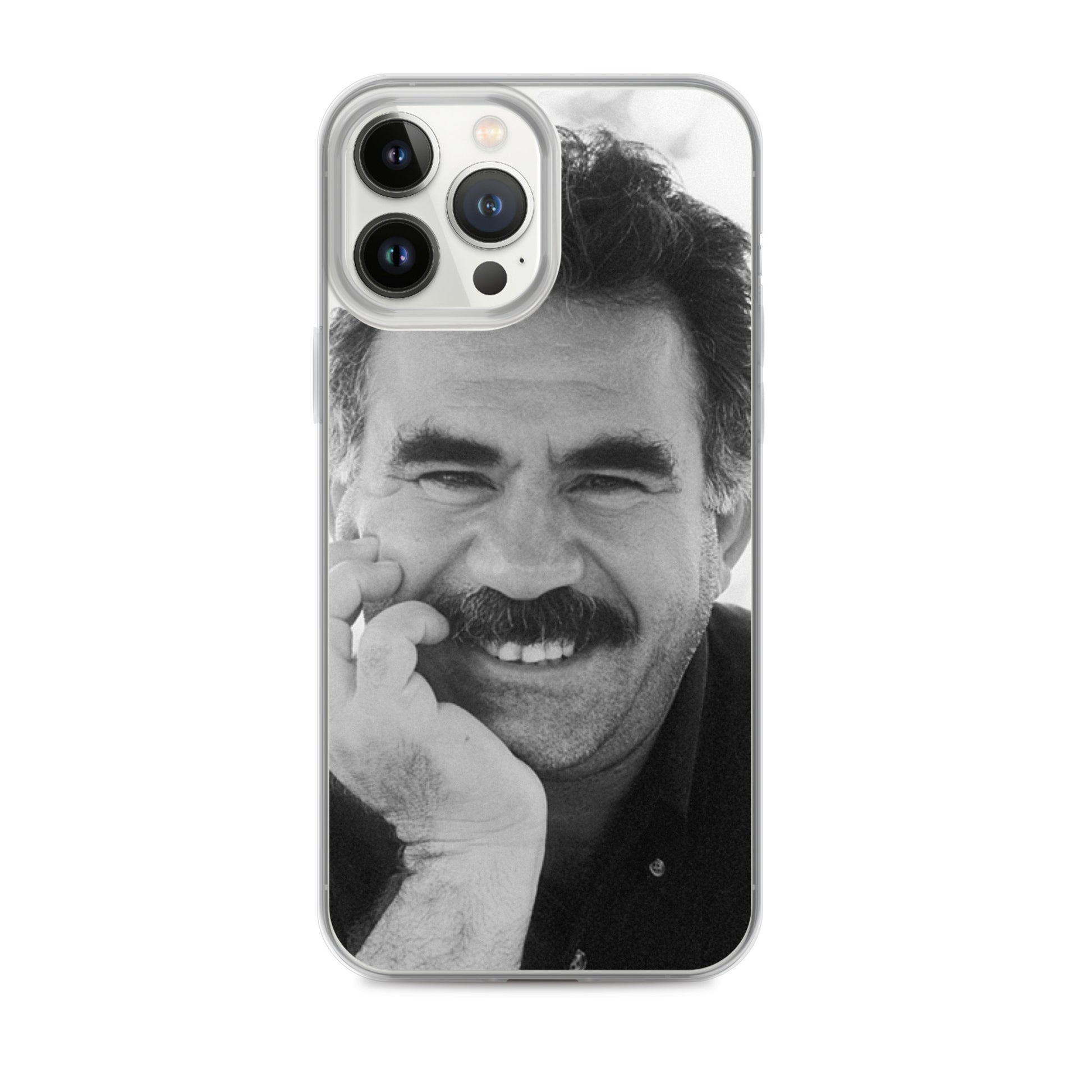 Brez Abdullah Ocalan Clear iPhone Case | Kurdish Phone Case - Kurdish Identity Phone Case | MarsoniPrint