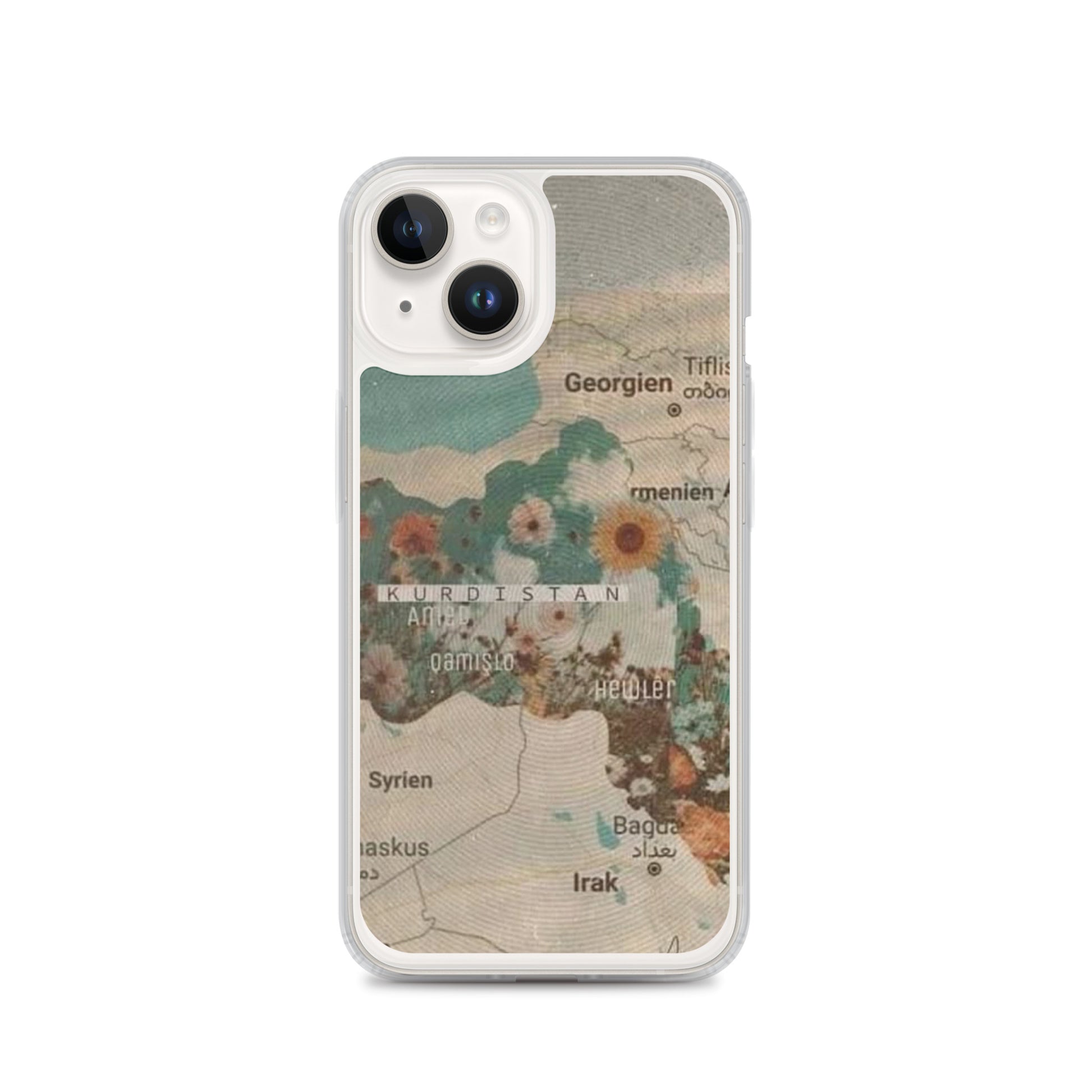 Kurdistan Map Clear iPhone Case | Kurdish Identity Phone Case - Kurdish Identity Phone Case | MarsoniPrint