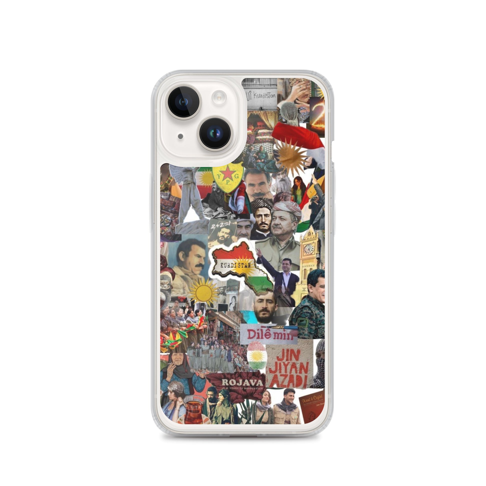 Kurdistan Story Clear iPhone Case | Kurdish 2+2=1 Phone Case - Kurdish Identity Phone Case | MarsoniPrint