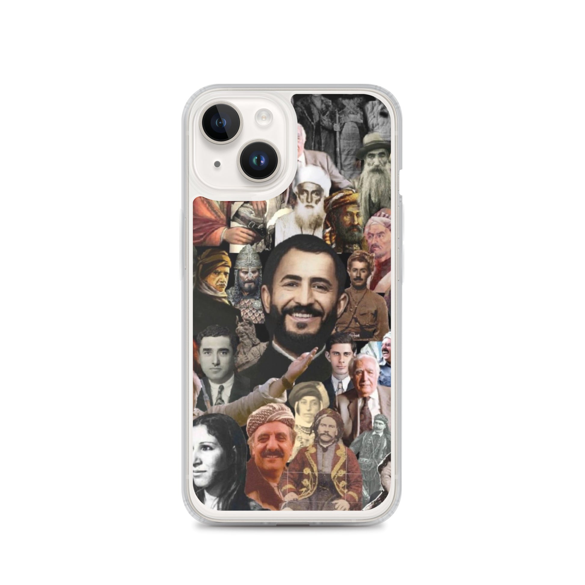 Kurdistan Leaders Clear iPhone Case | Em ji bîr nekin - Kurdish Identity Phone Case | MarsoniPrint