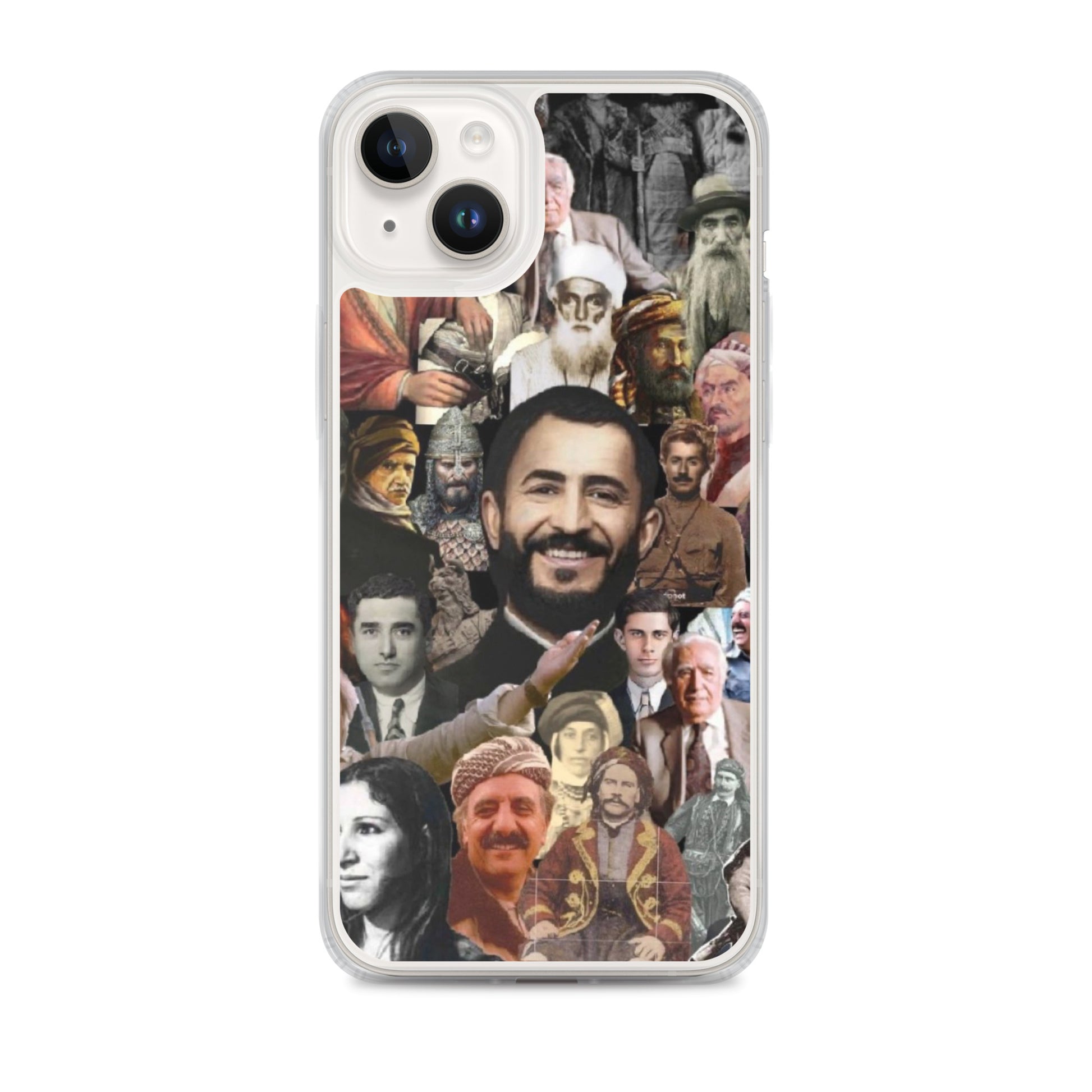 Kurdistan Leaders Clear iPhone Case | Em ji bîr nekin - Kurdish Identity Phone Case | MarsoniPrint