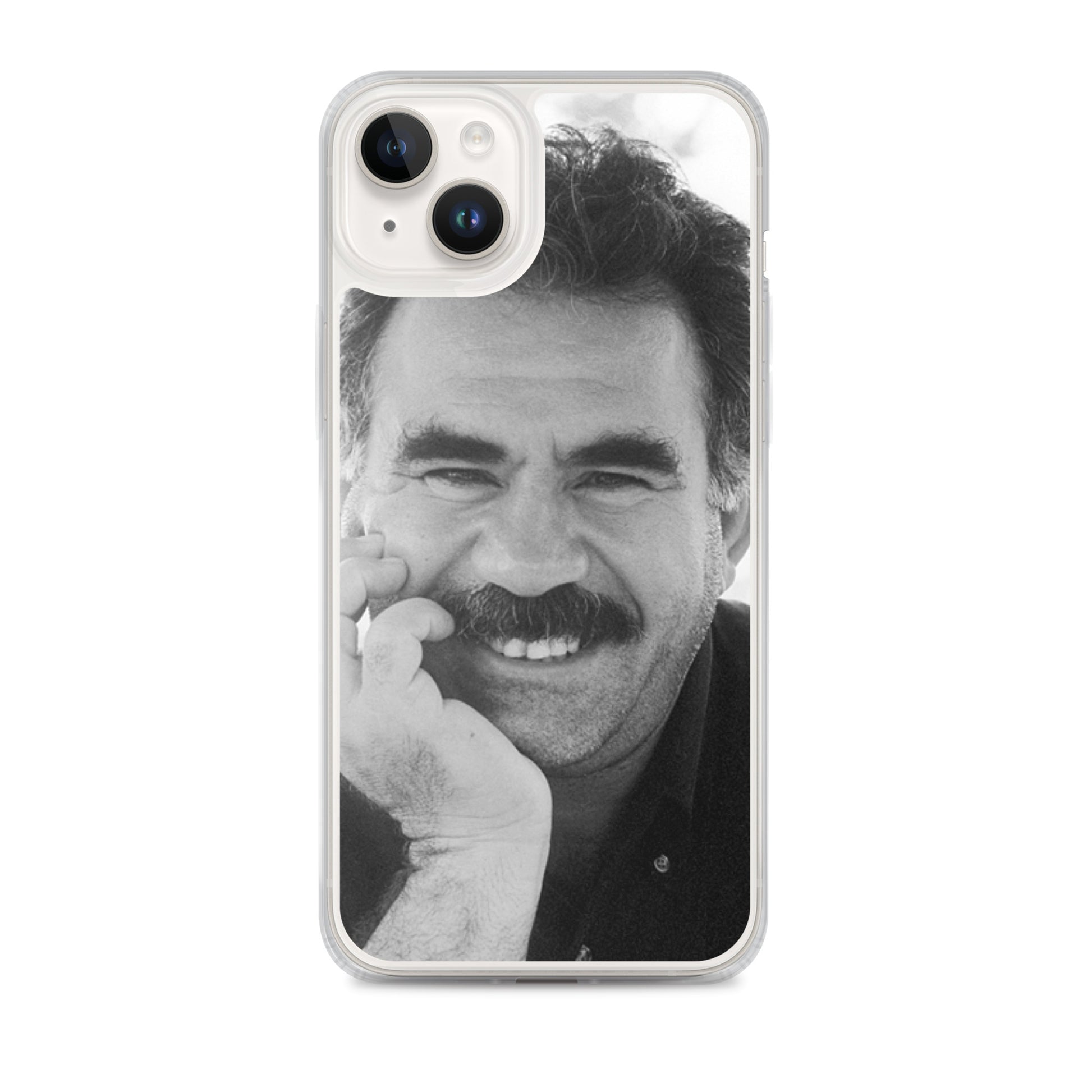 Brez Abdullah Ocalan Clear iPhone Case | Kurdish Phone Case - Kurdish Identity Phone Case | MarsoniPrint