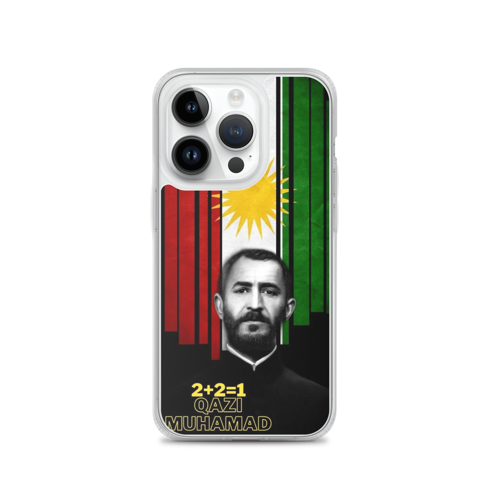 Qazi Muhamad Clear iPhone Case | Kurdish Leader Phone Case - Kurdish Identity Phone Case | MarsoniPrint