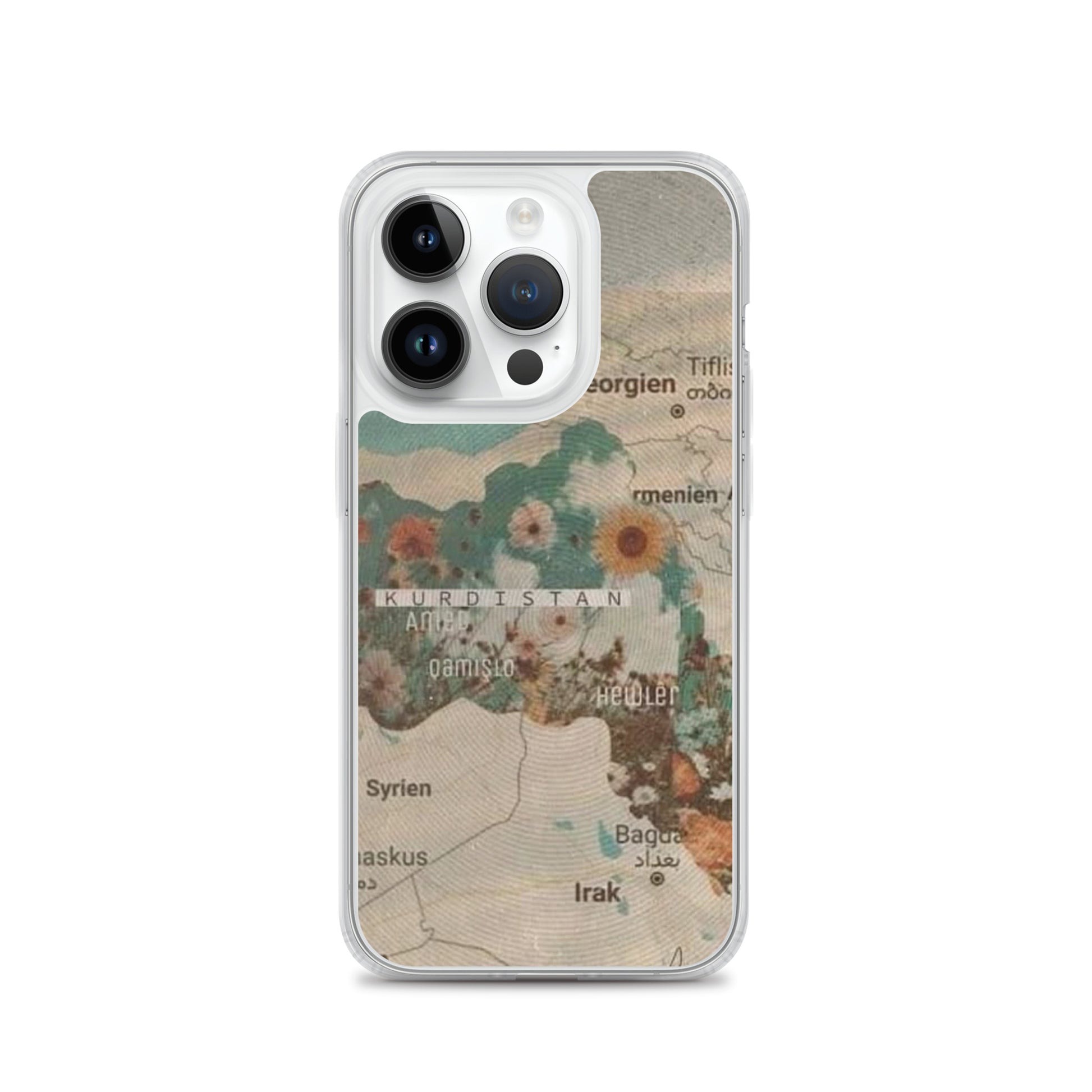 Kurdistan Map Clear iPhone Case | Kurdish Identity Phone Case - Kurdish Identity Phone Case | MarsoniPrint
