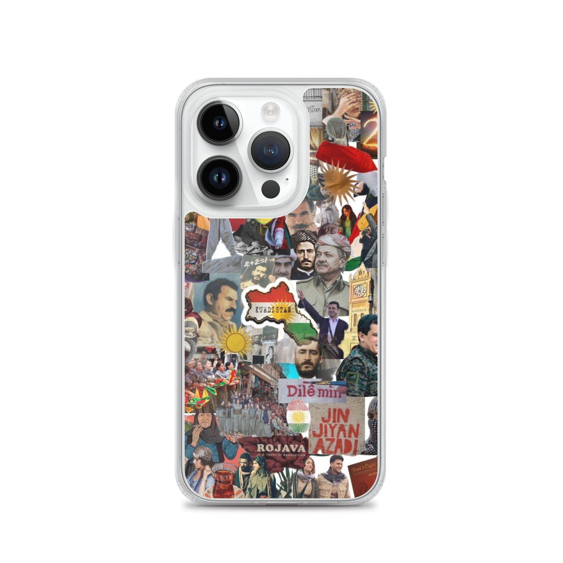 Kurdistan Story Clear iPhone Case | Kurdish 2+2=1 Phone Case - Kurdish Identity Phone Case | MarsoniPrint