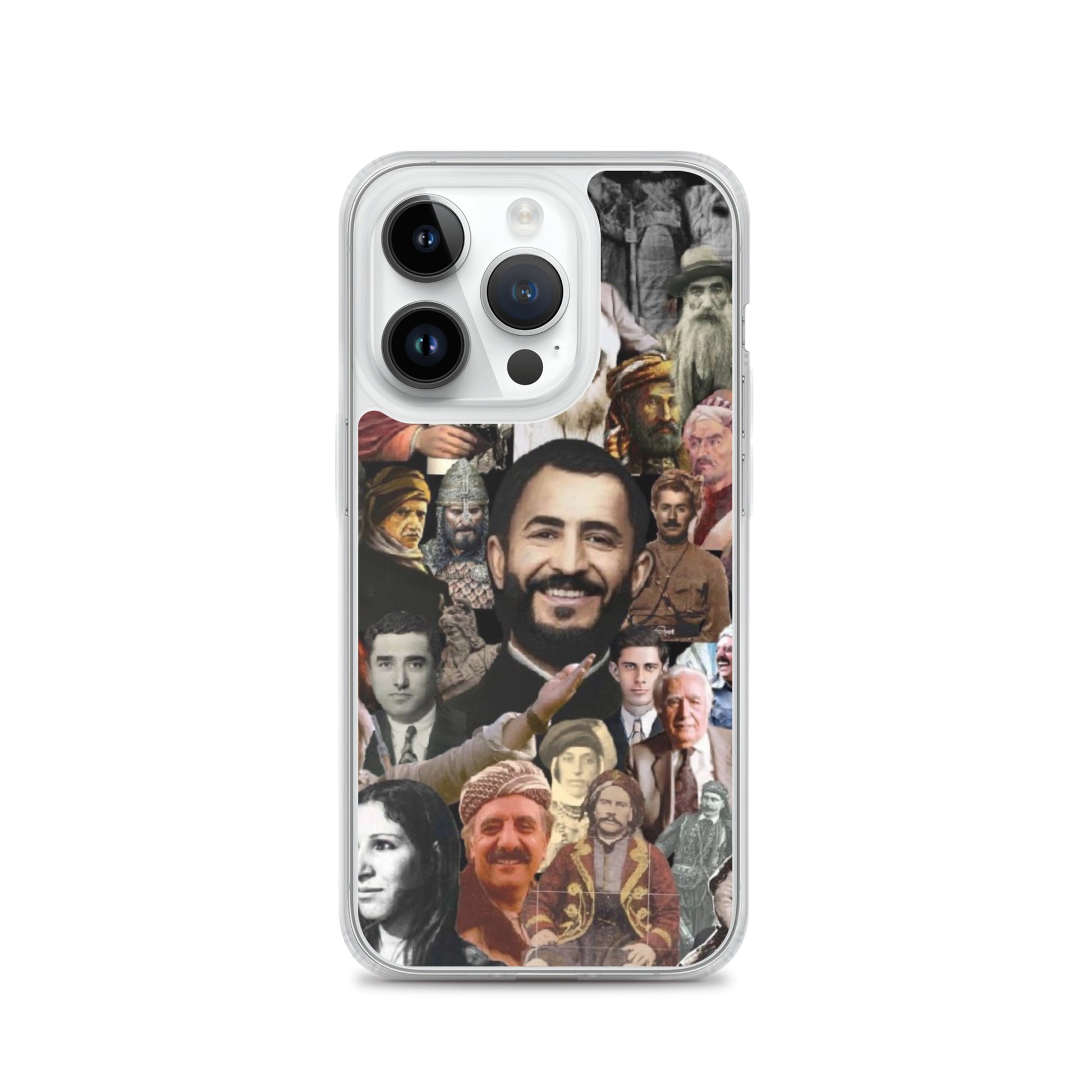 Kurdistan Leaders Clear iPhone Case | Em ji bîr nekin - Kurdish Identity Phone Case | MarsoniPrint