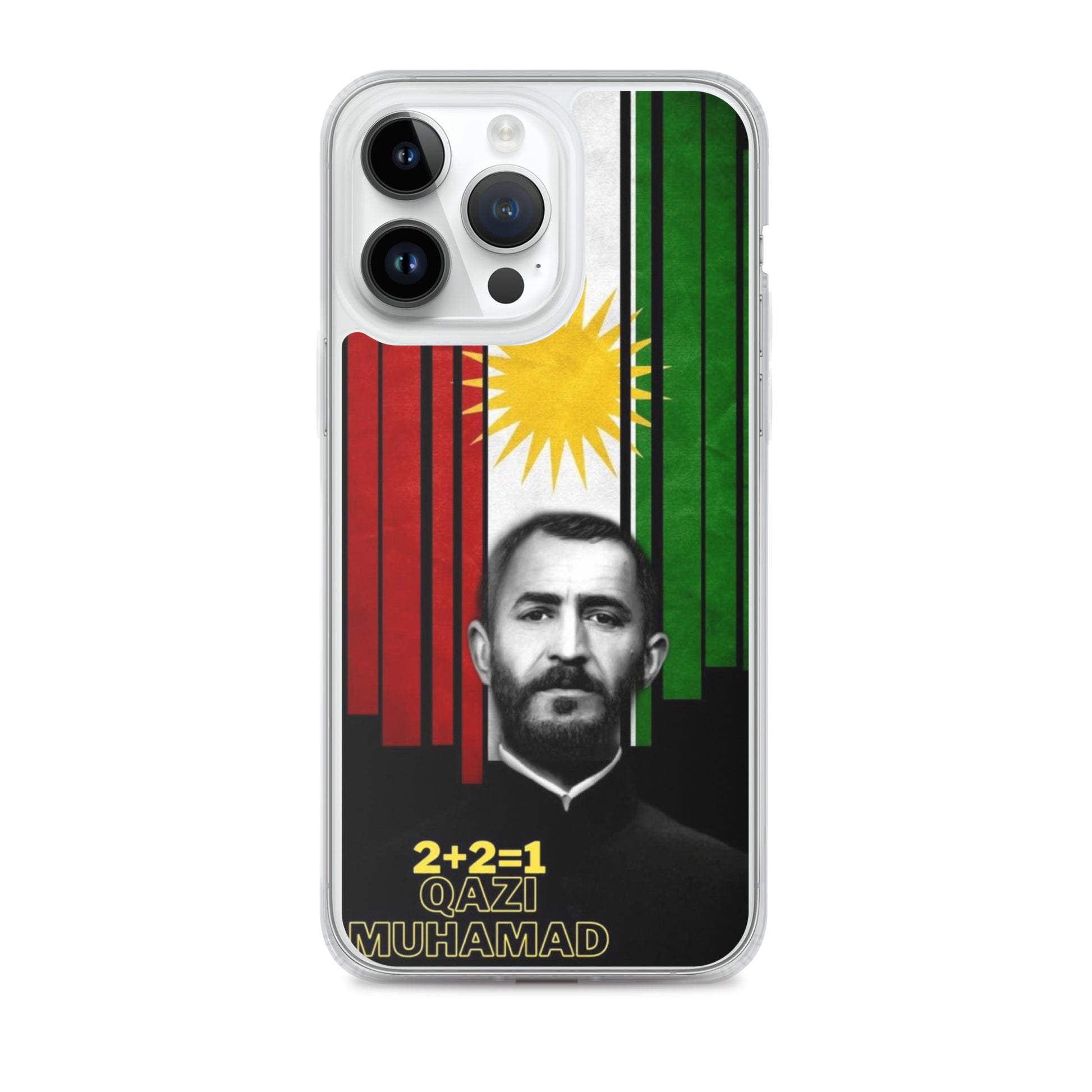 Qazi Muhamad Clear iPhone Case | Kurdish Leader Phone Case - Kurdish Identity Phone Case | MarsoniPrint