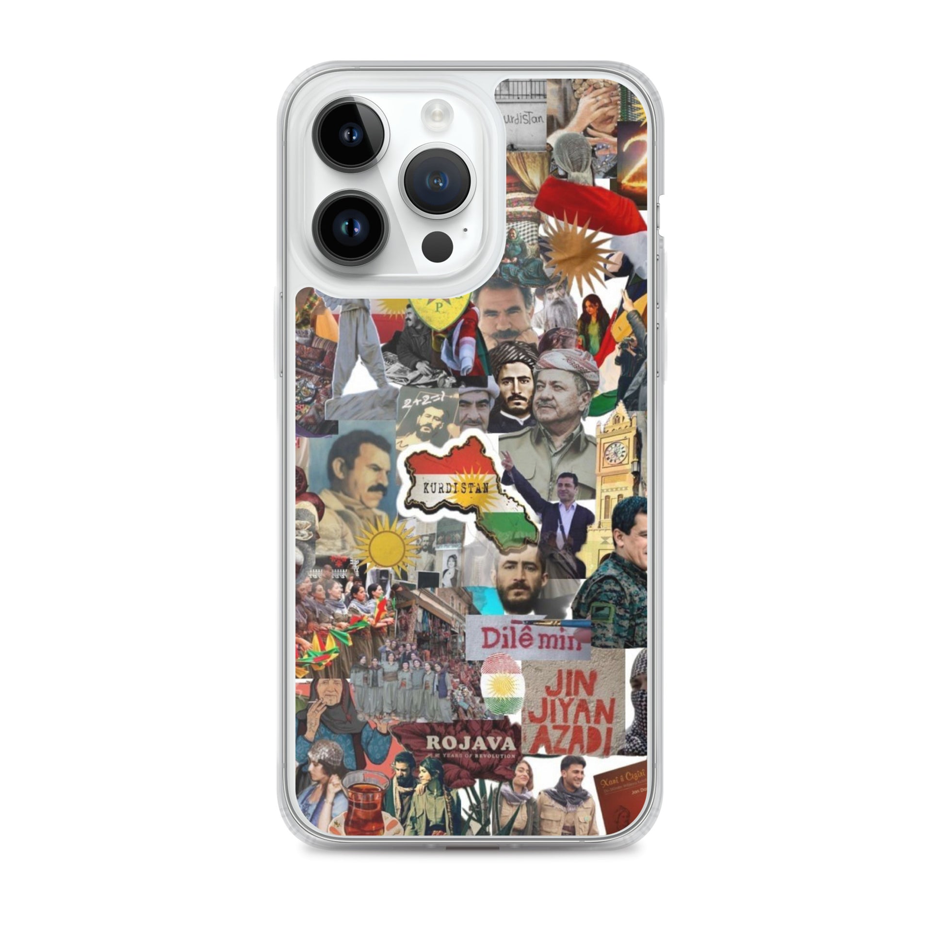 Kurdistan Story Clear iPhone Case | Kurdish 2+2=1 Phone Case - Kurdish Identity Phone Case | MarsoniPrint