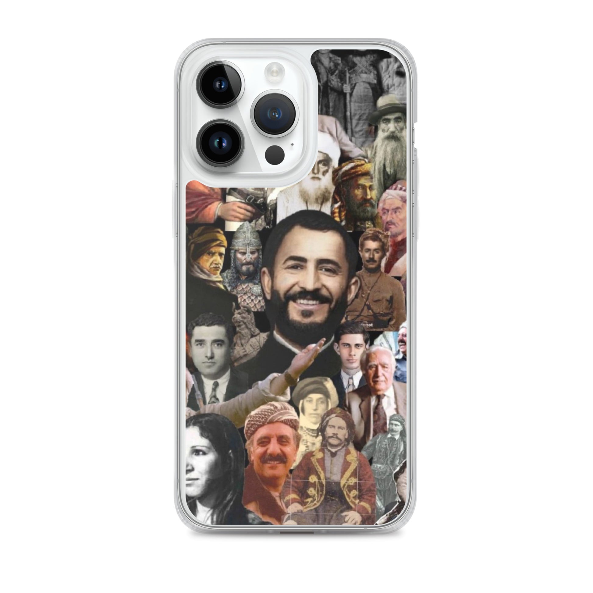 Kurdistan Leaders Clear iPhone Case | Em ji bîr nekin - Kurdish Identity Phone Case | MarsoniPrint
