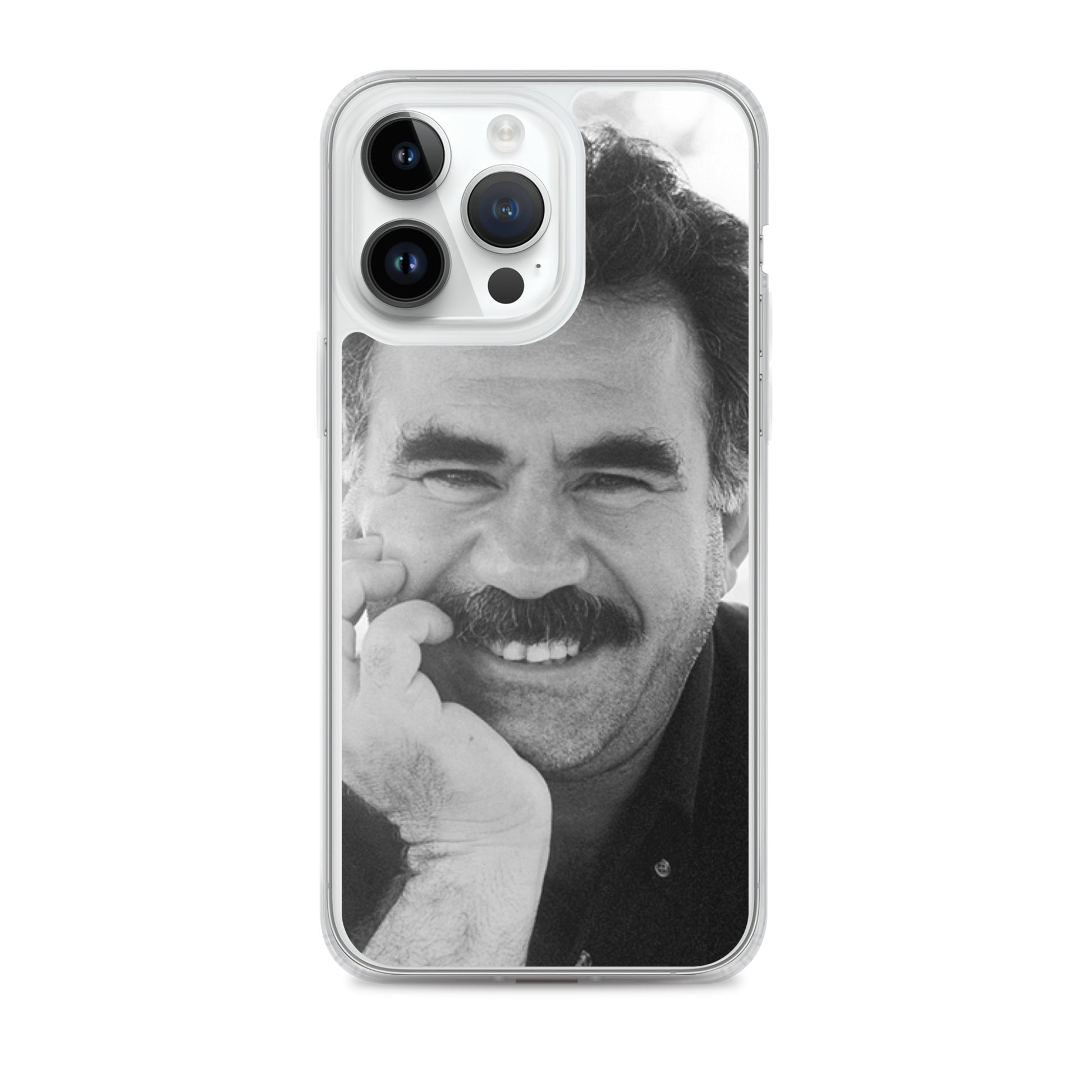 Brez Abdullah Ocalan Clear iPhone Case | Kurdish Phone Case - Kurdish Identity Phone Case | MarsoniPrint