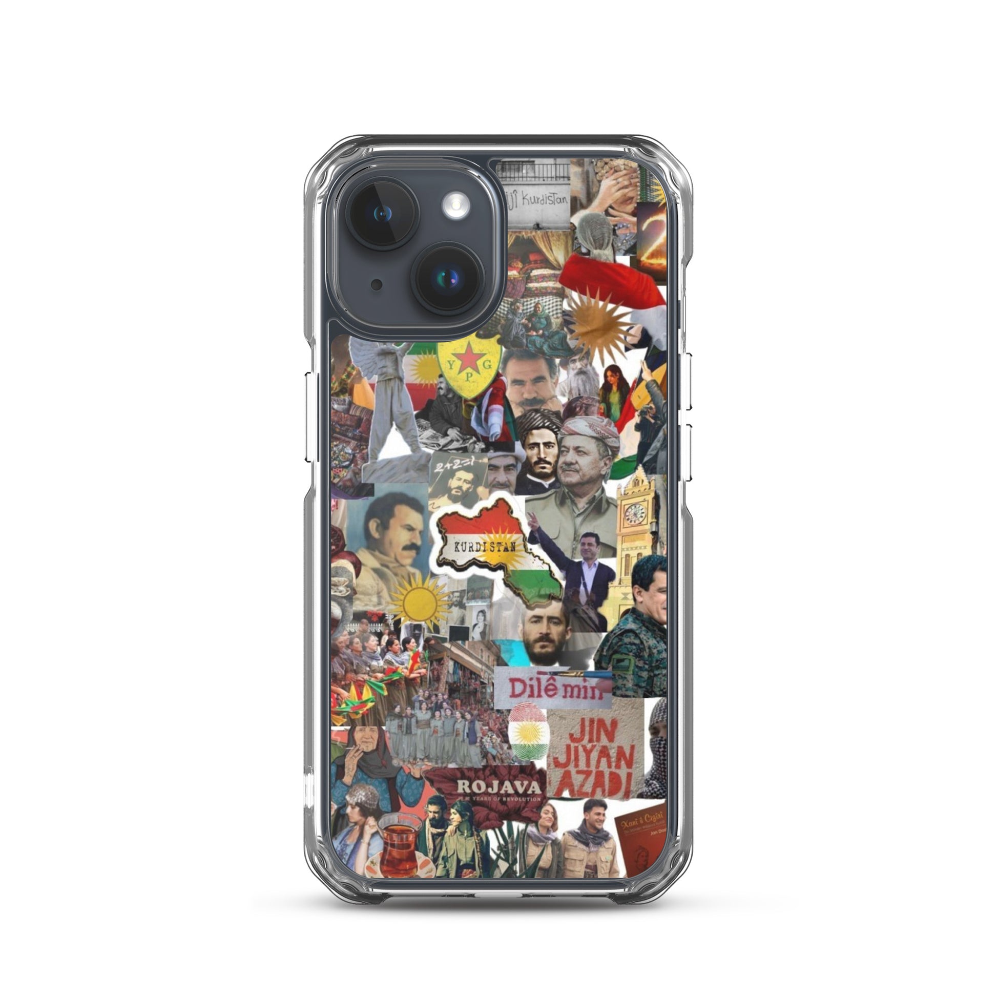 Kurdistan Story Clear iPhone Case | Kurdish 2+2=1 Phone Case - Kurdish Identity Phone Case | MarsoniPrint