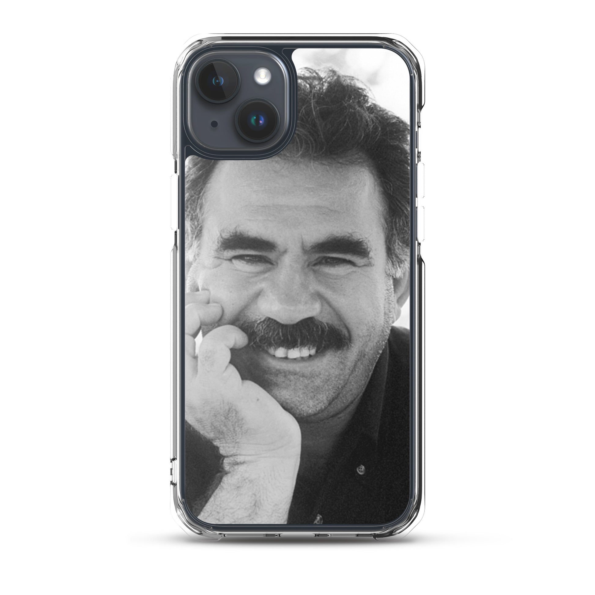 Brez Abdullah Ocalan Clear iPhone Case | Kurdish Phone Case - Kurdish Identity Phone Case | MarsoniPrint