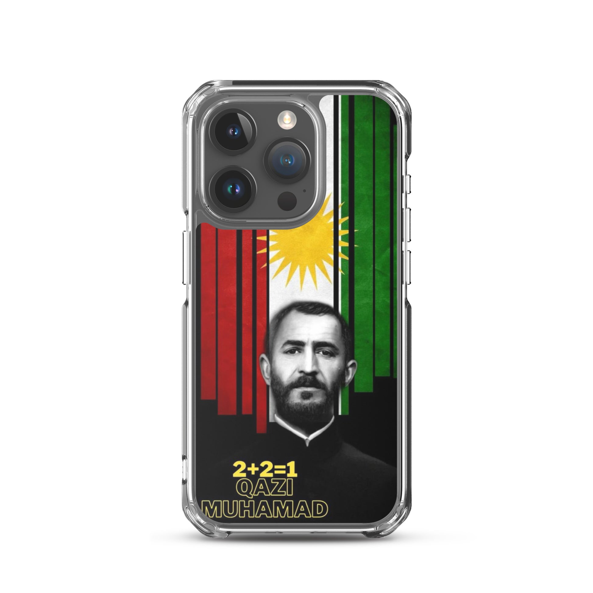 Qazi Muhamad Clear iPhone Case | Kurdish Leader Phone Case - Kurdish Identity Phone Case | MarsoniPrint