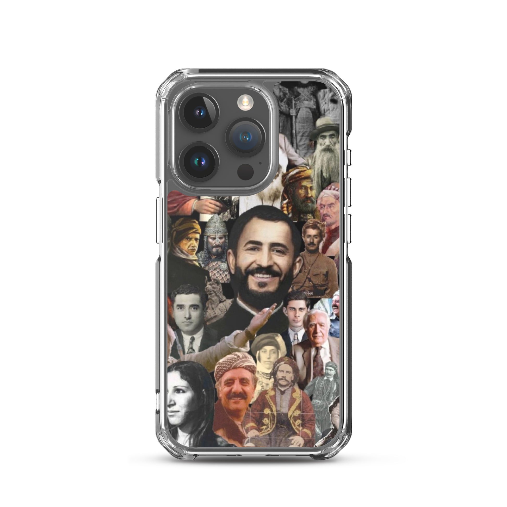 Kurdistan Leaders Clear iPhone Case | Em ji bîr nekin - Kurdish Identity Phone Case | MarsoniPrint